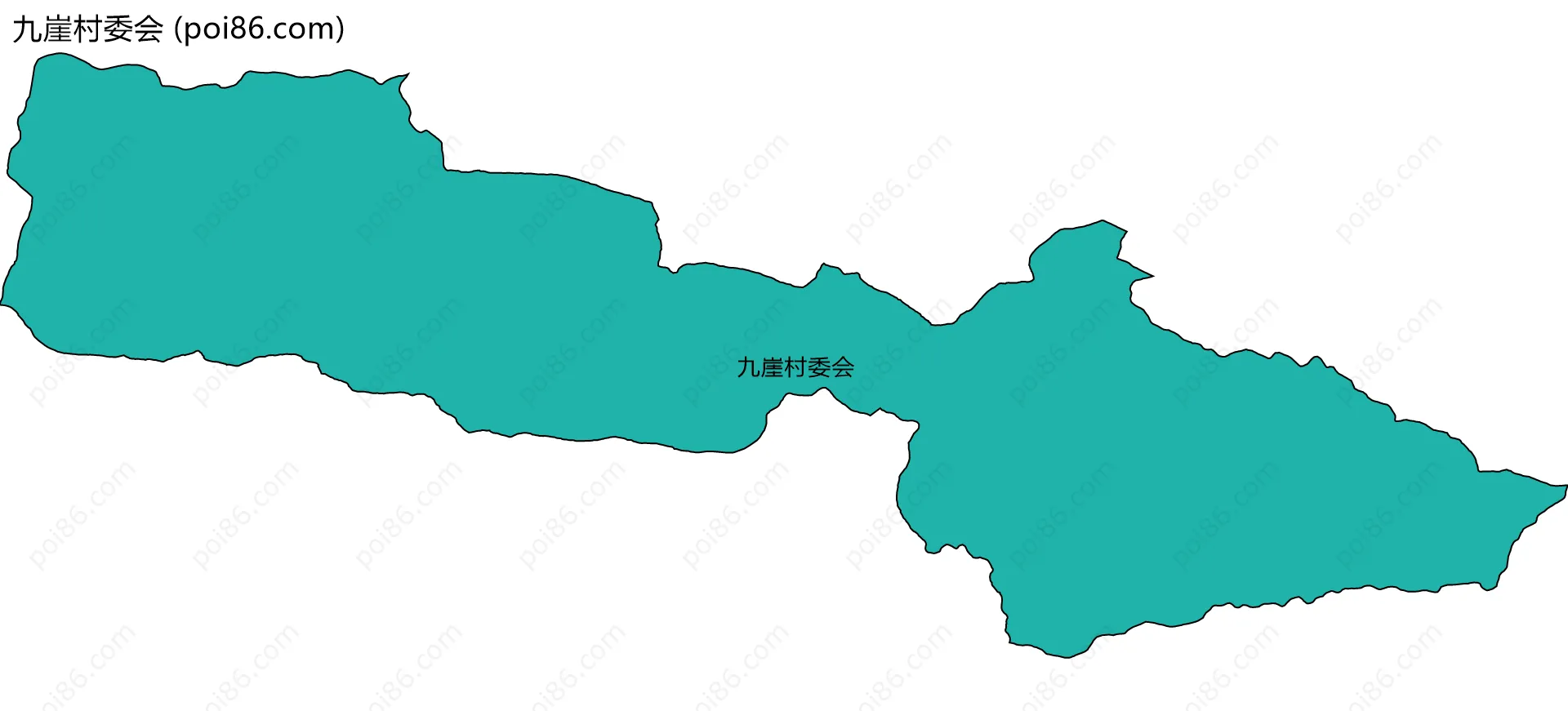 九崖村委会边界地图