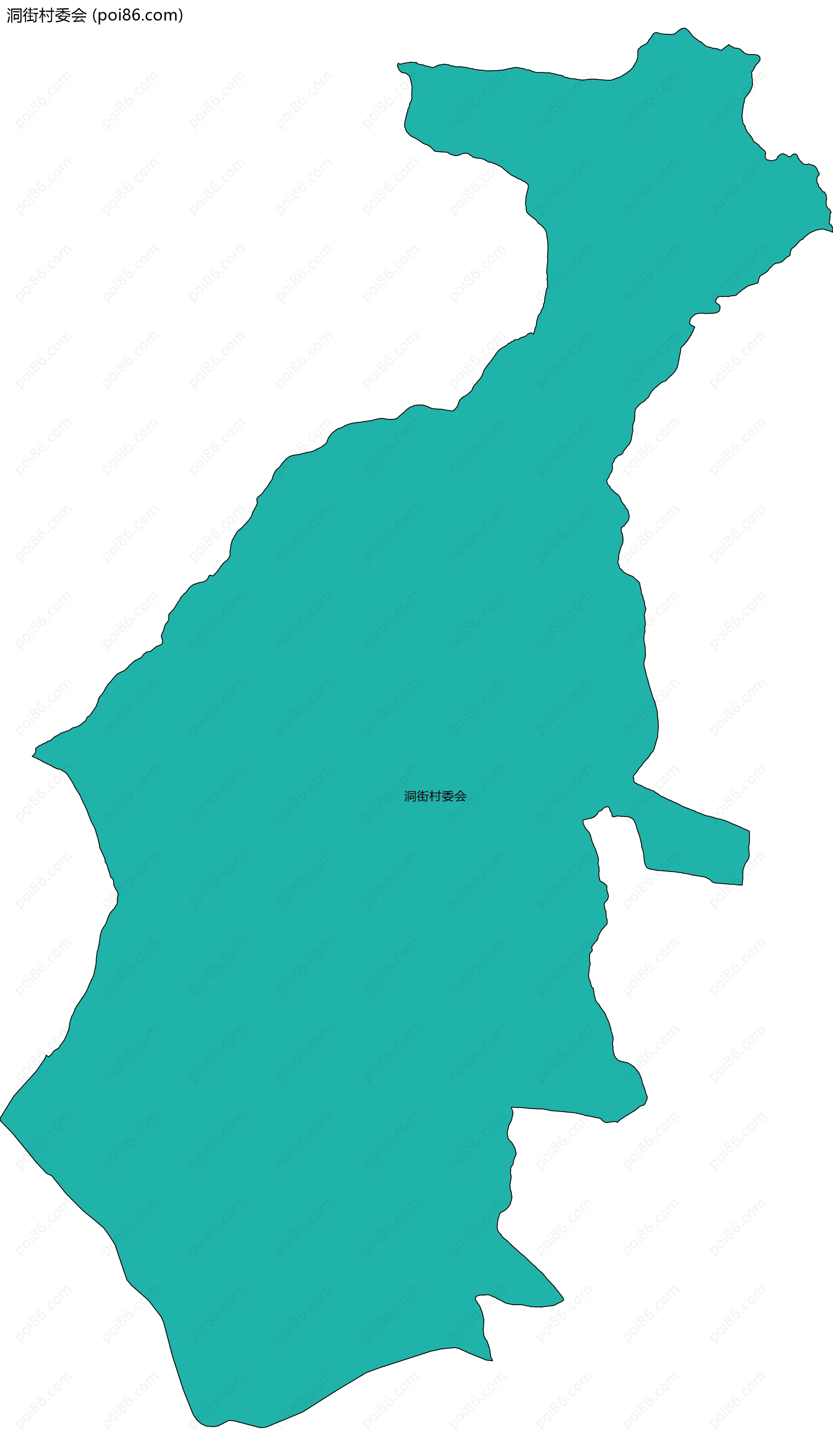 洞街村委会边界地图