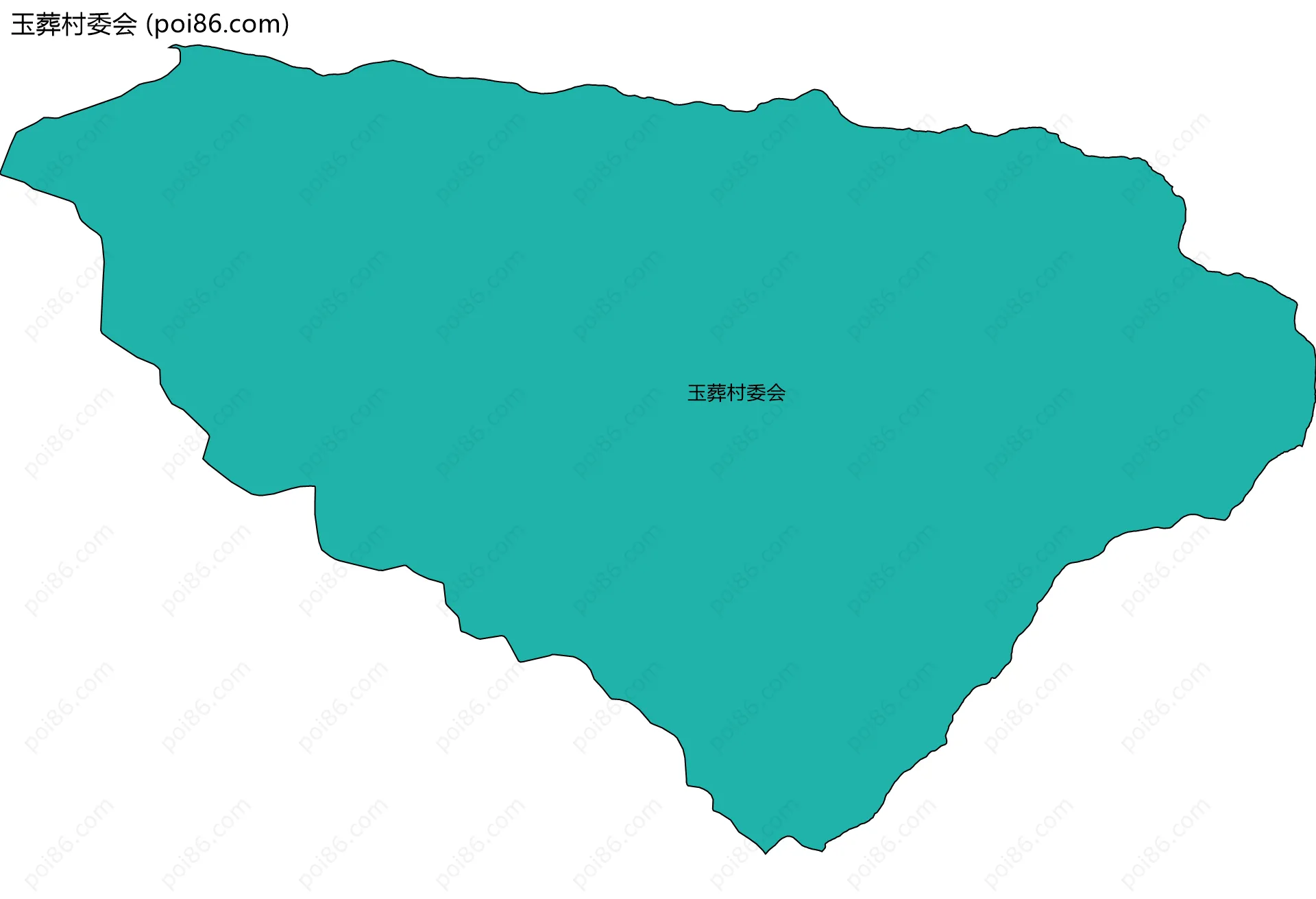 玉葬村委会边界地图