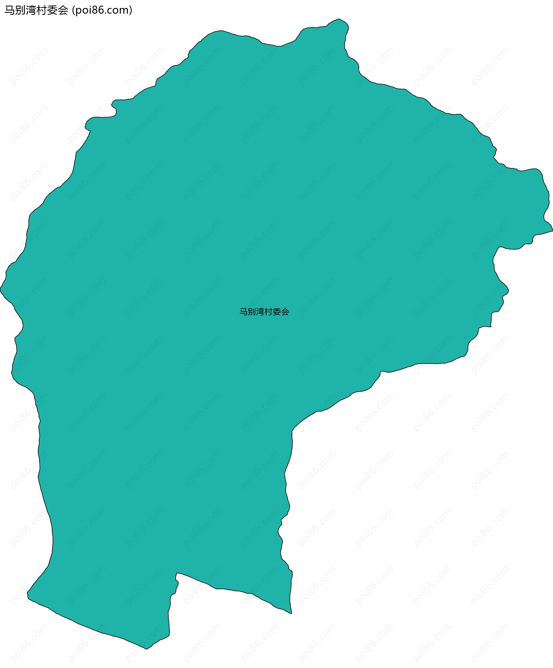 马别湾村委会边界地图