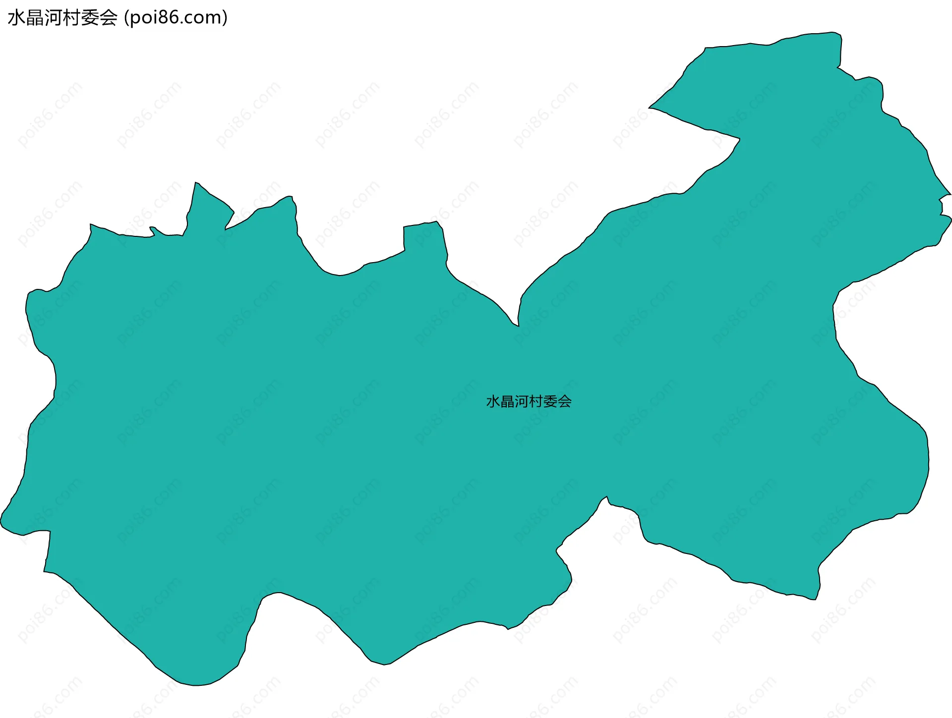 水晶河村委会边界地图