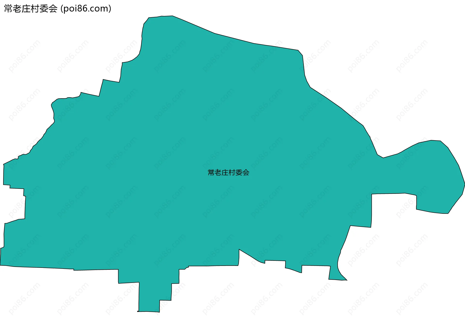 常老庄村委会边界地图