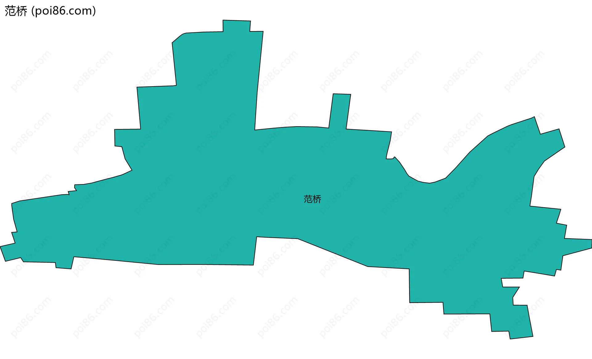 范桥边界地图