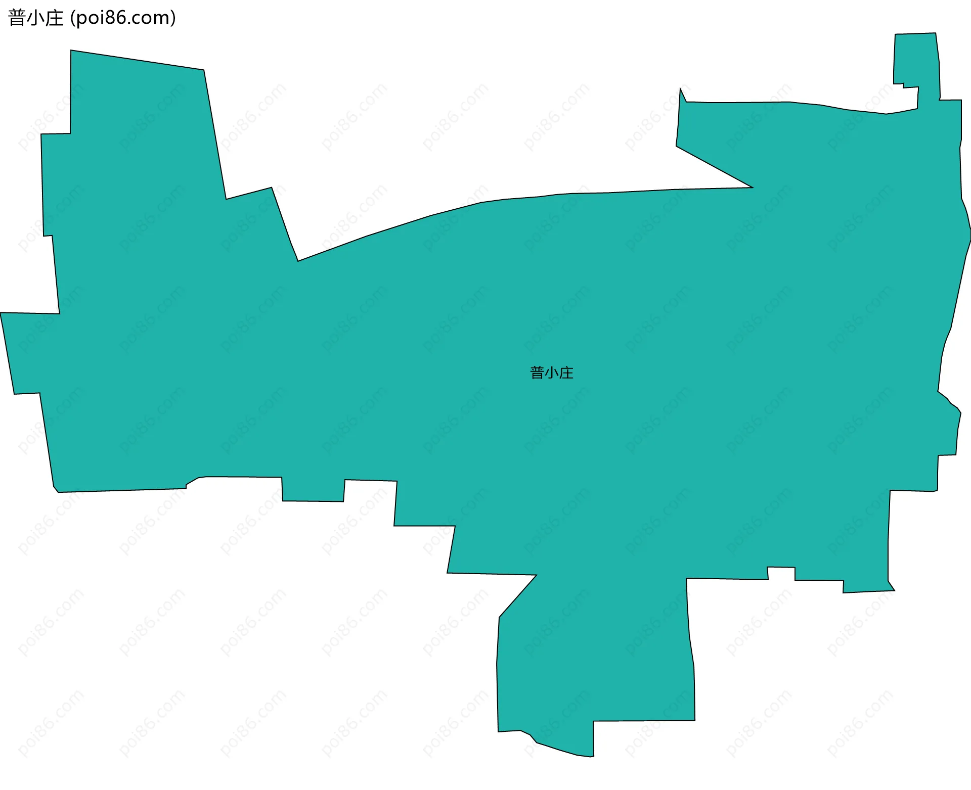 普小庄边界地图
