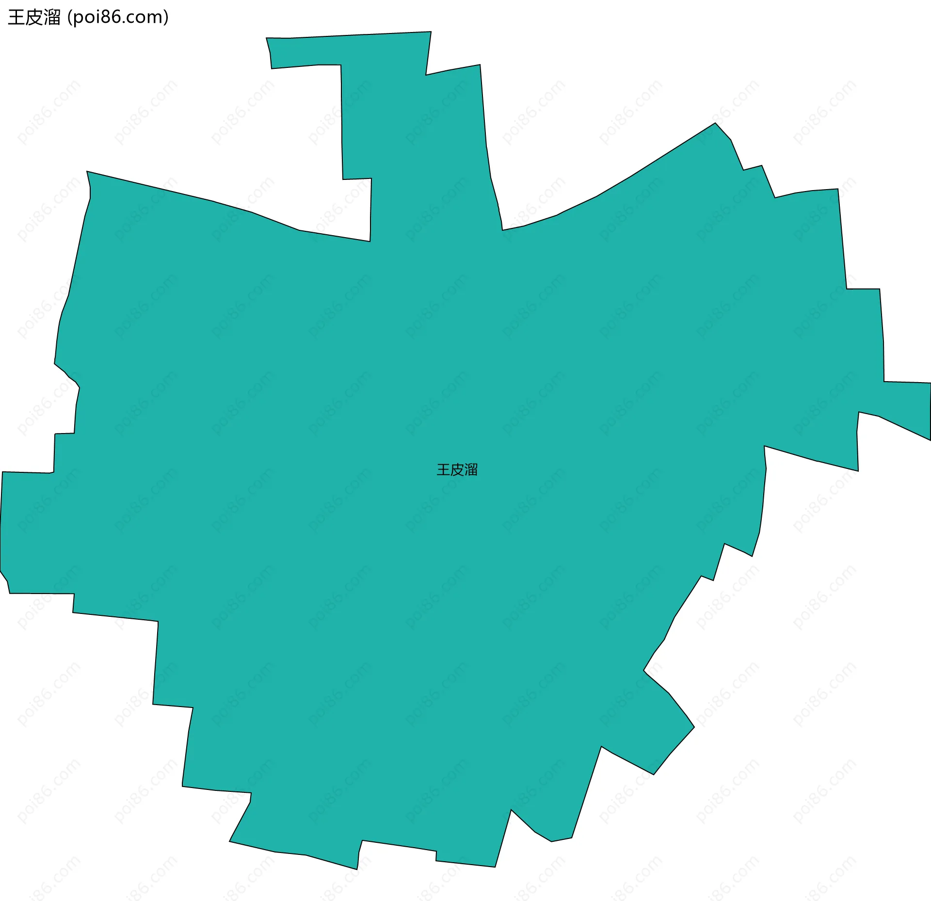 王皮溜边界地图