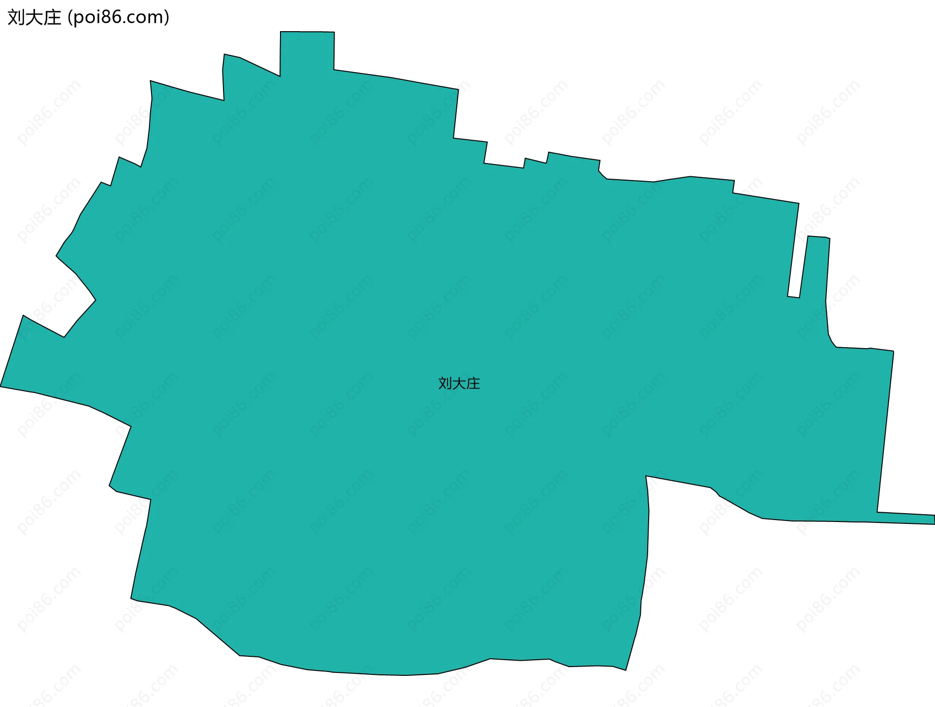 刘大庄边界地图