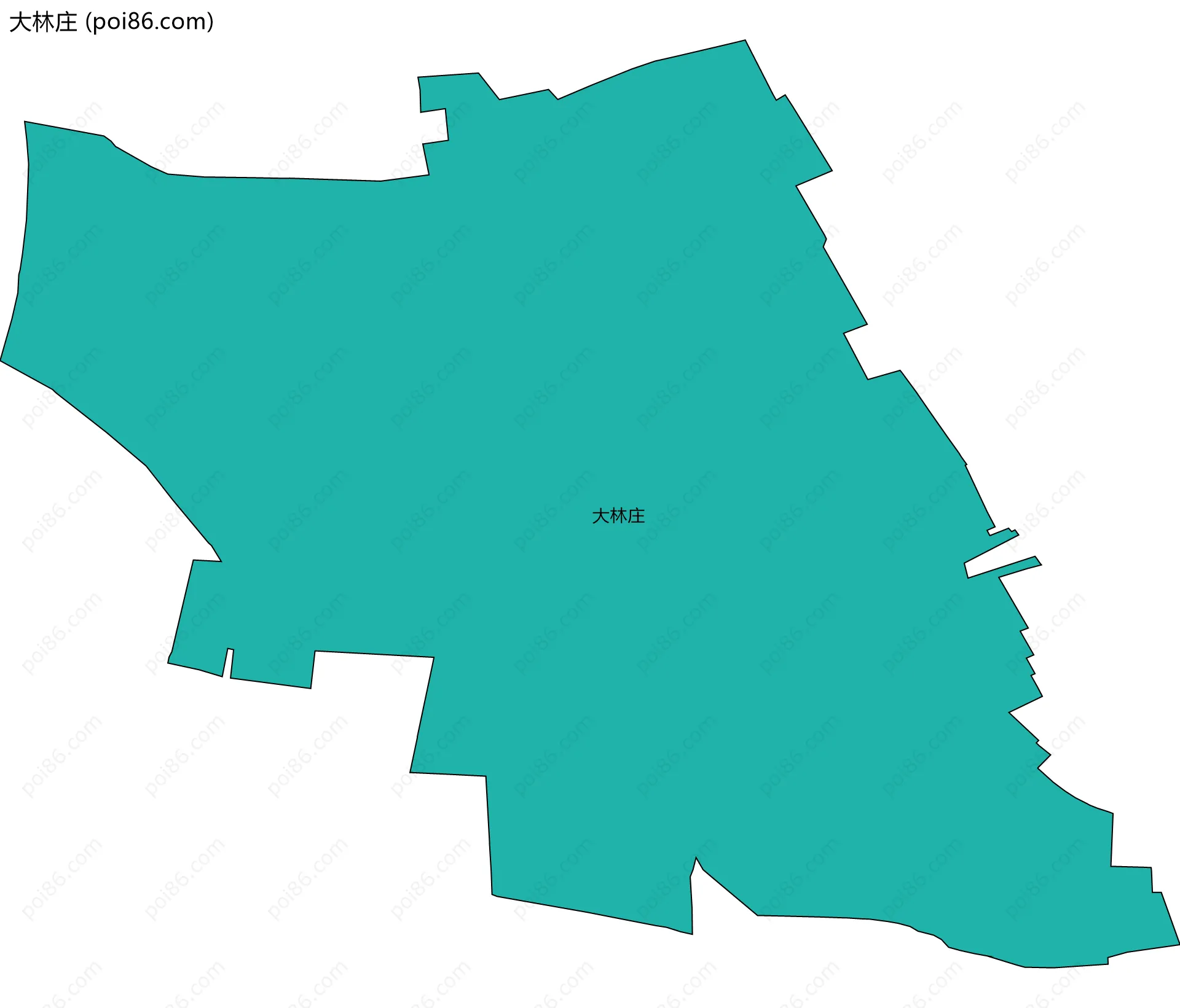 大林庄边界地图
