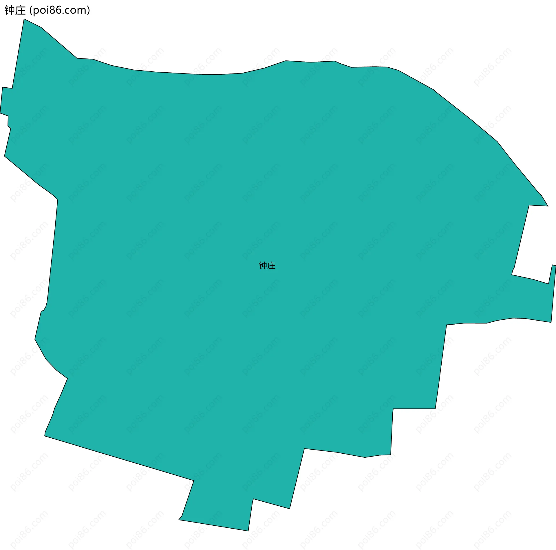 钟庄边界地图