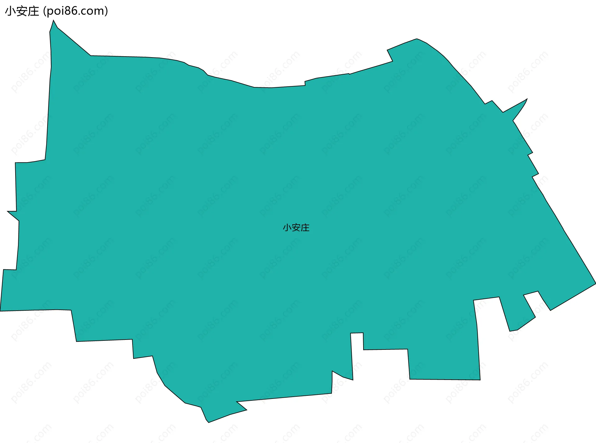 小安庄边界地图