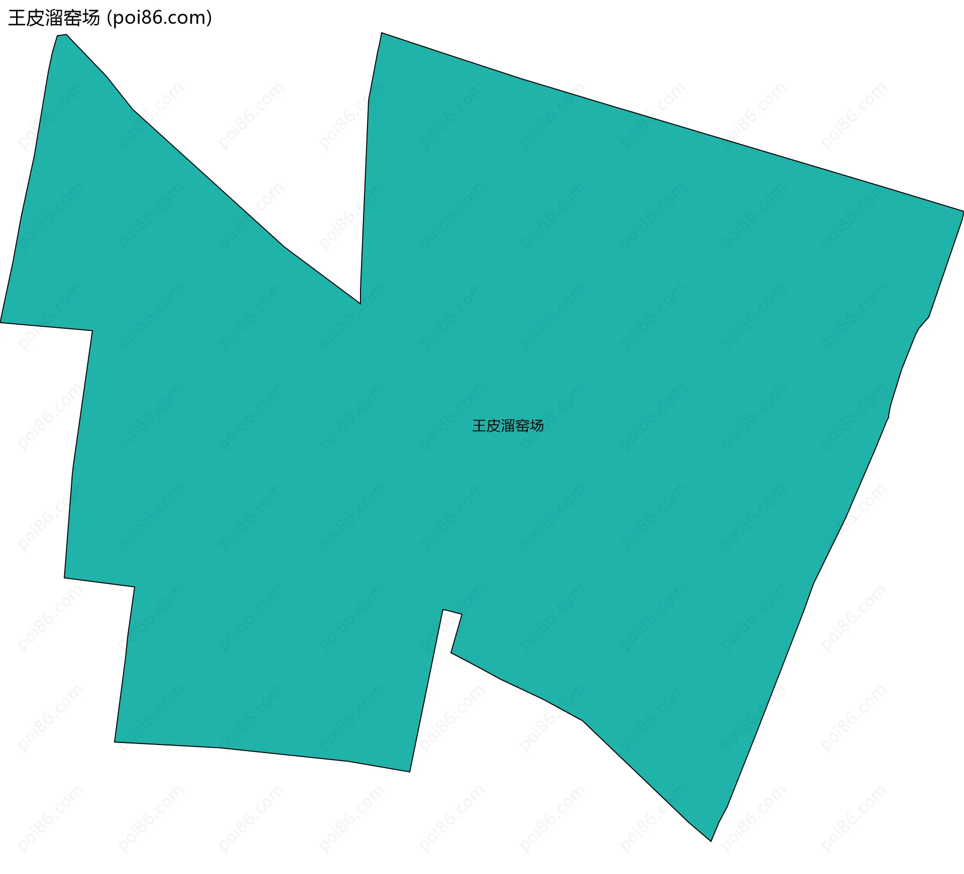 王皮溜窑场边界地图