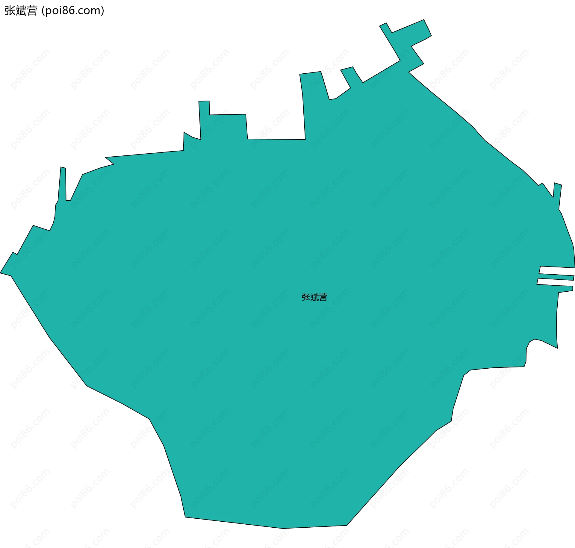 张斌营边界地图
