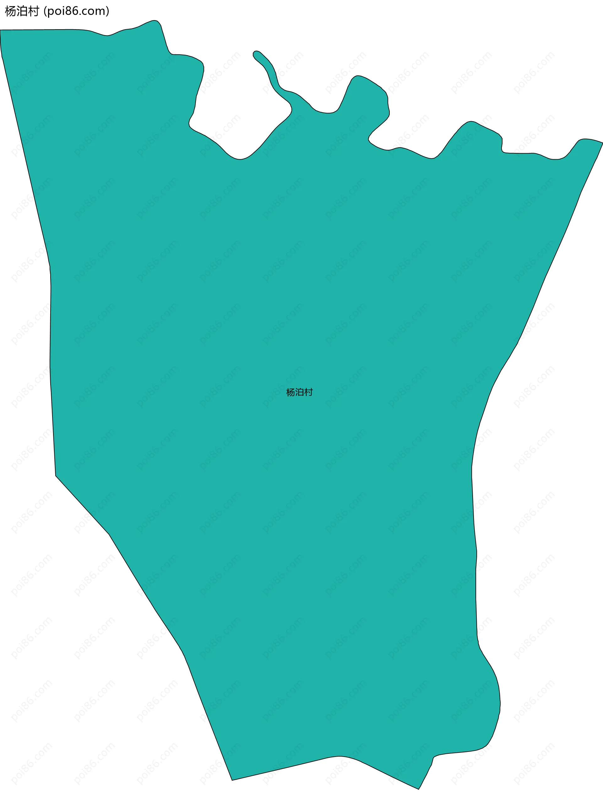 杨泊村边界地图