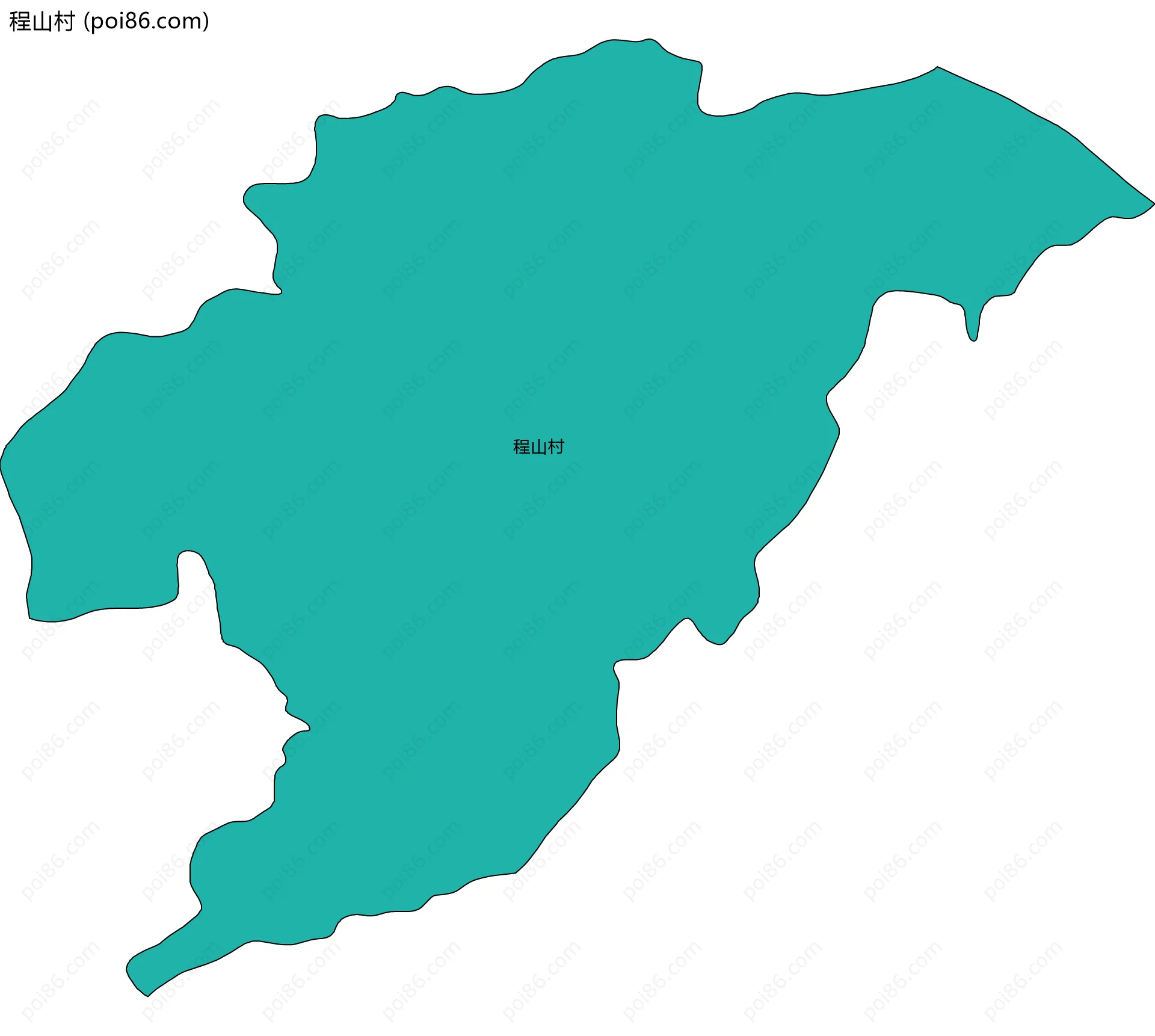 程山村边界地图