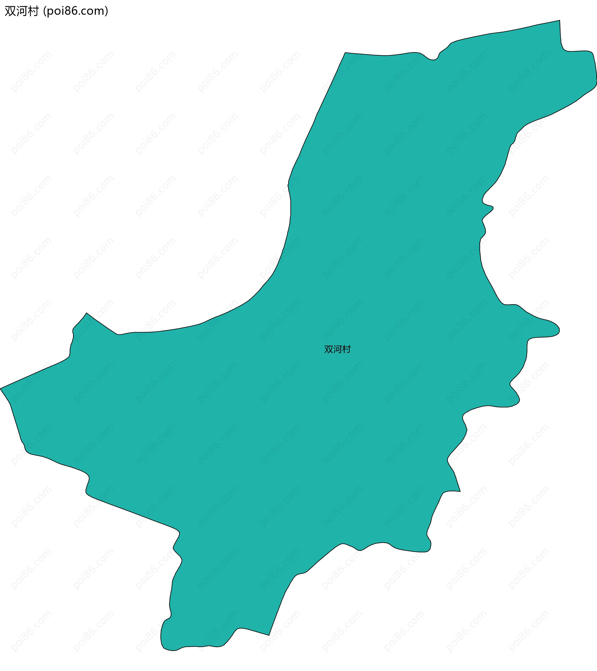 双河村边界地图