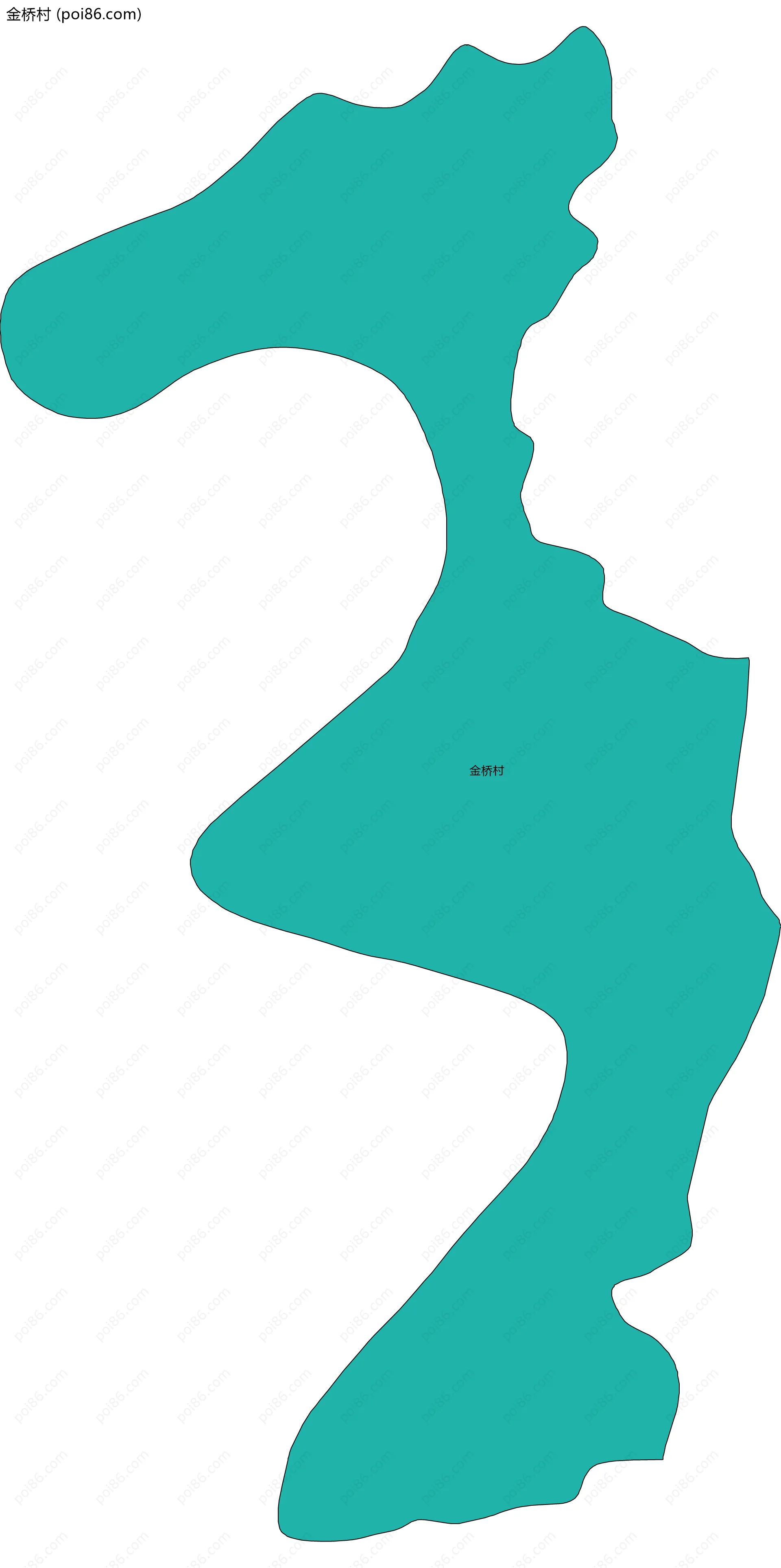 金桥村边界地图