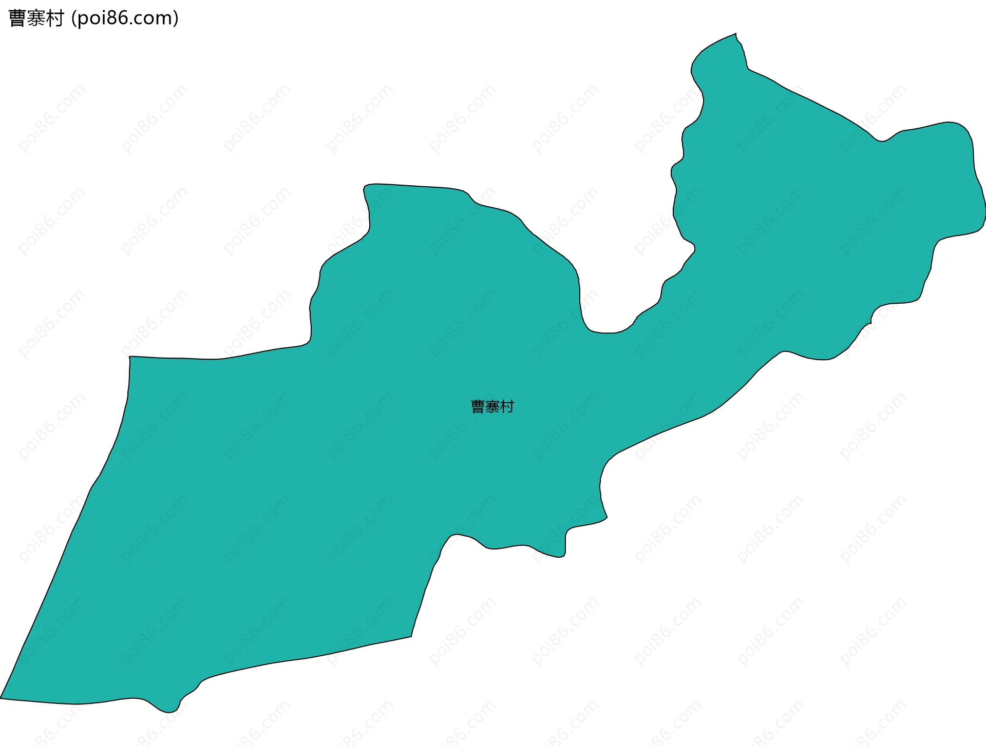 曹寨村边界地图