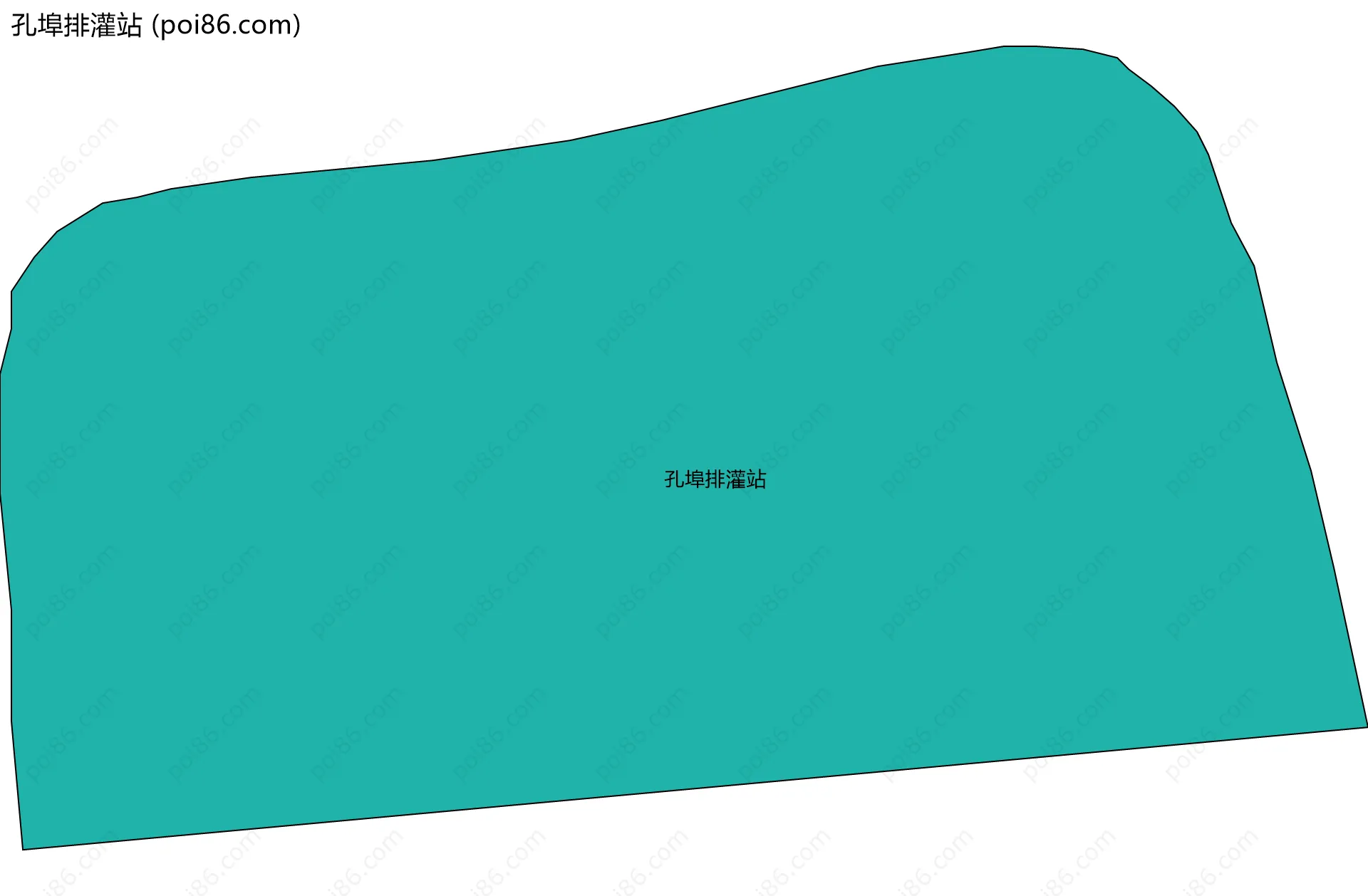 孔埠排灌站边界地图