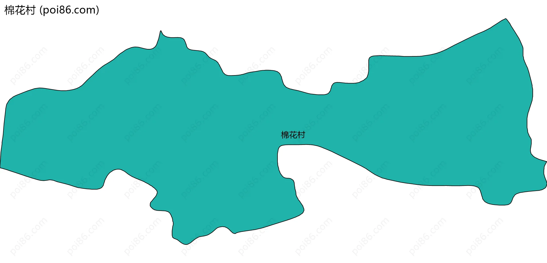 棉花村边界地图