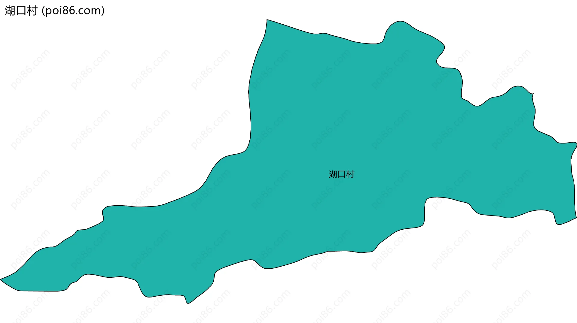 湖口村边界地图