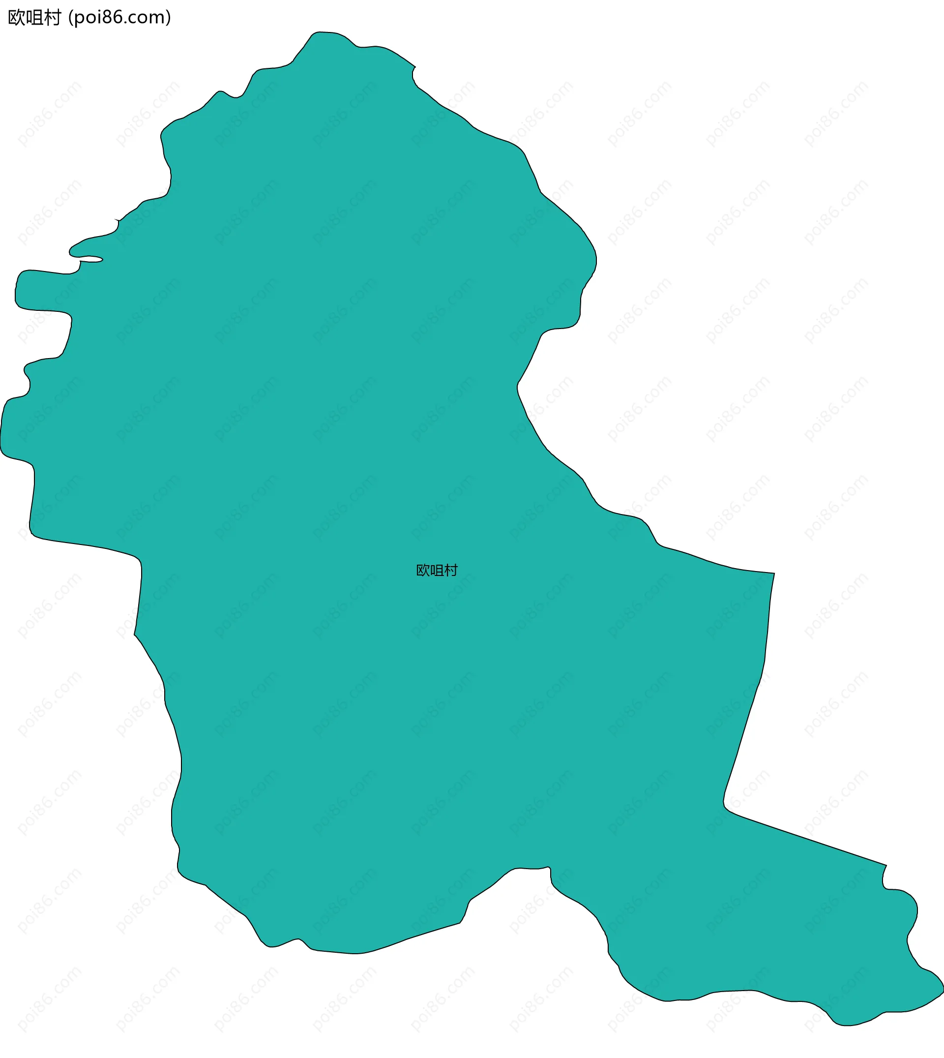 欧咀村边界地图