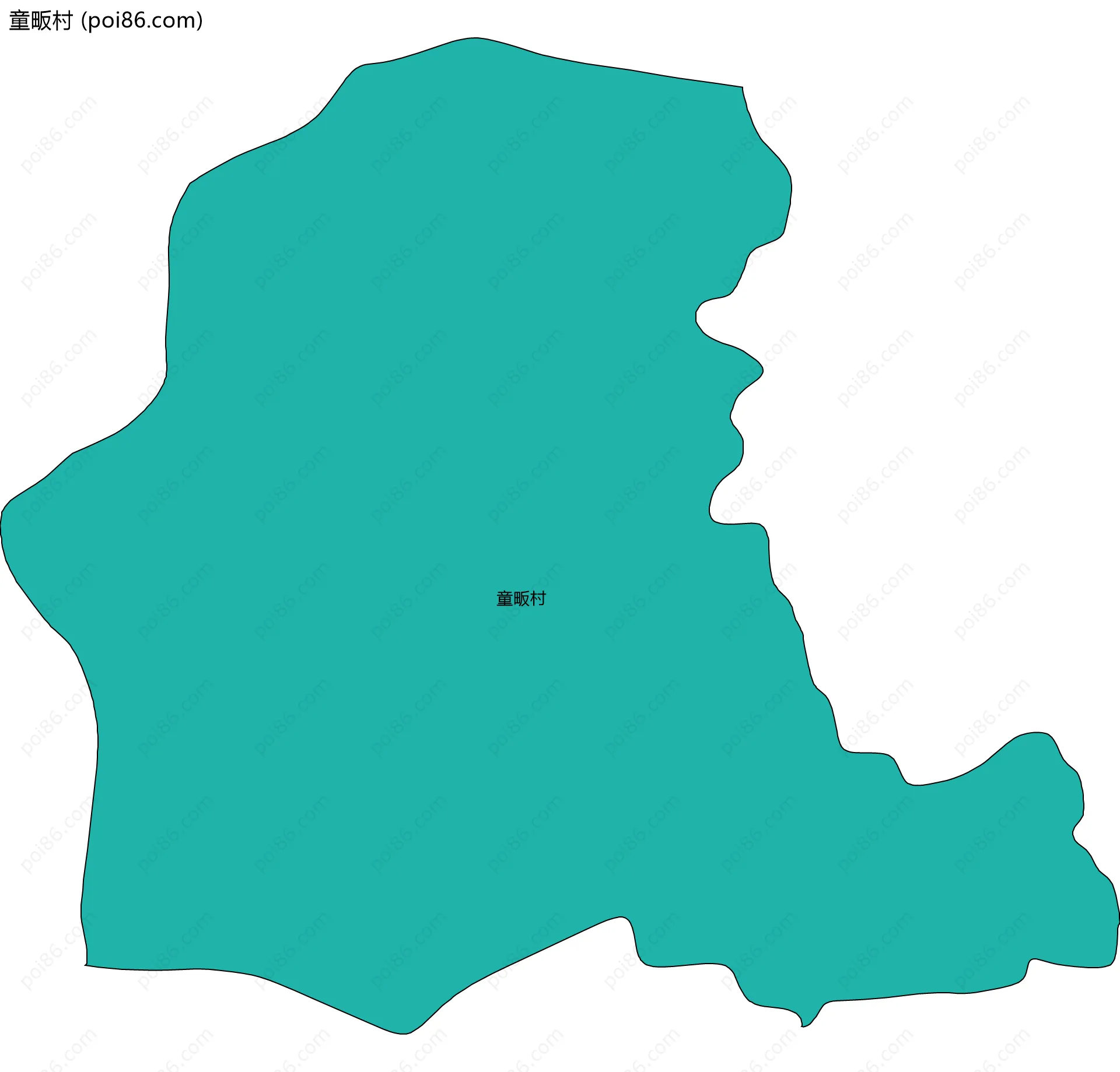 童畈村边界地图