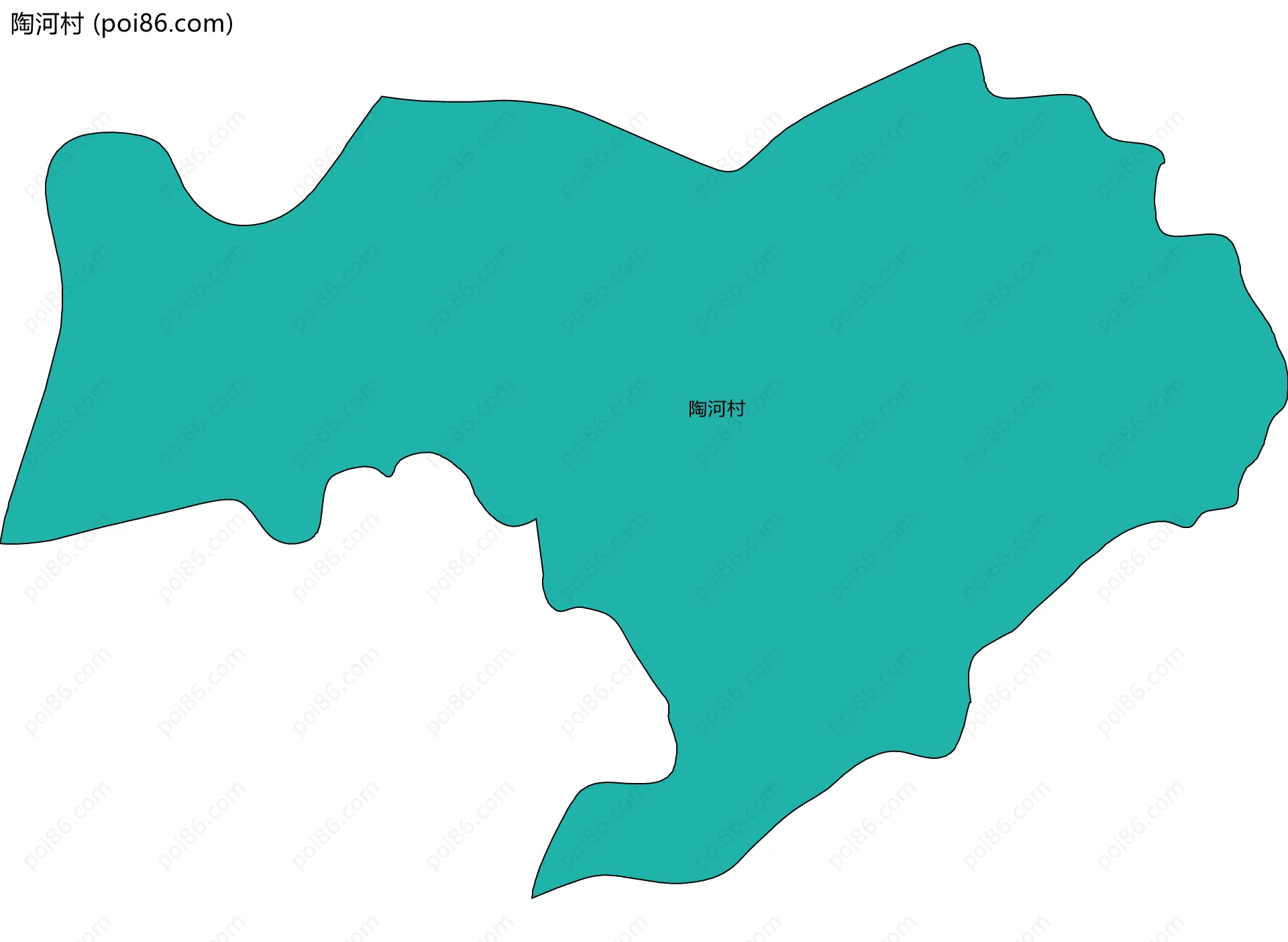 陶河村边界地图
