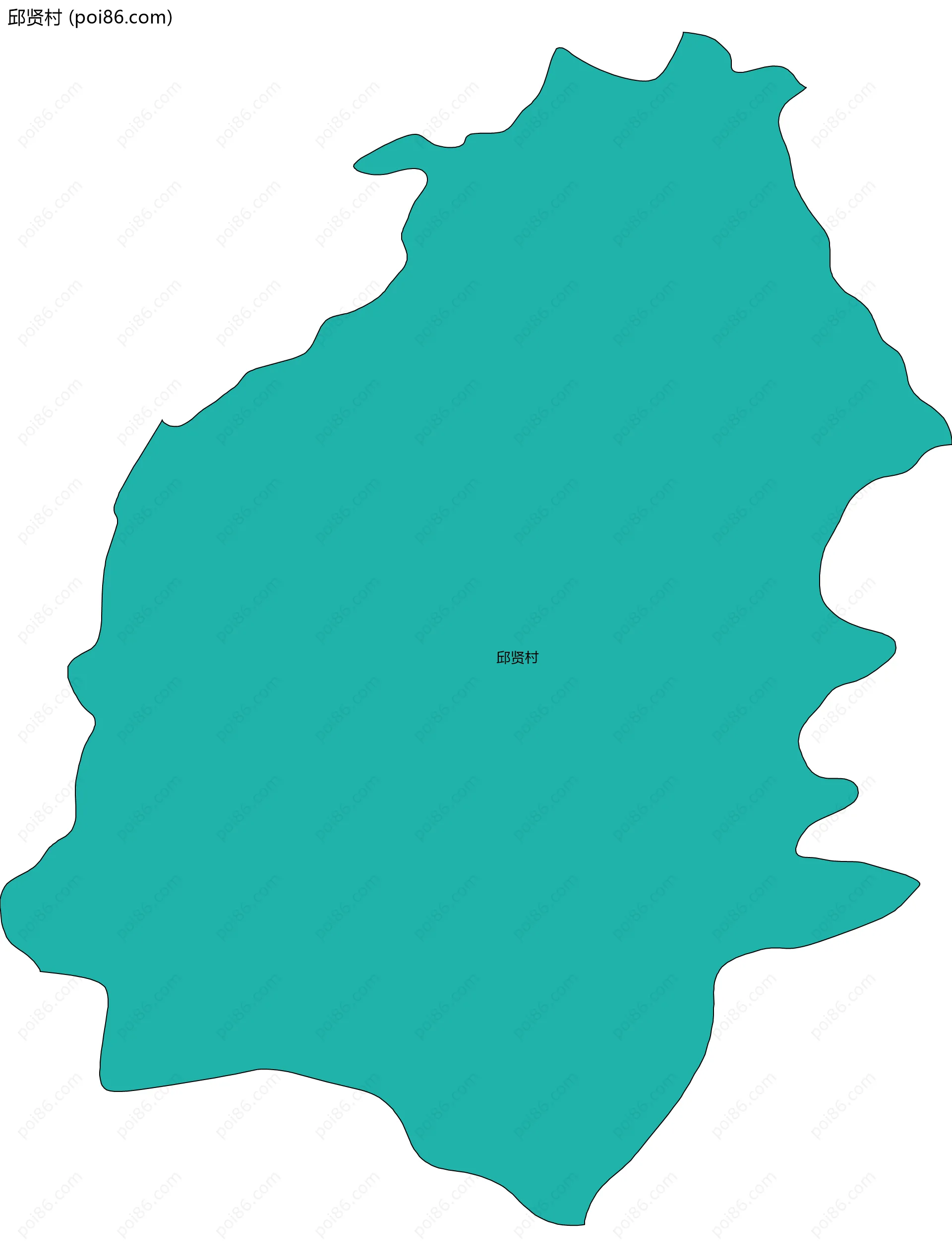 邱贤村边界地图