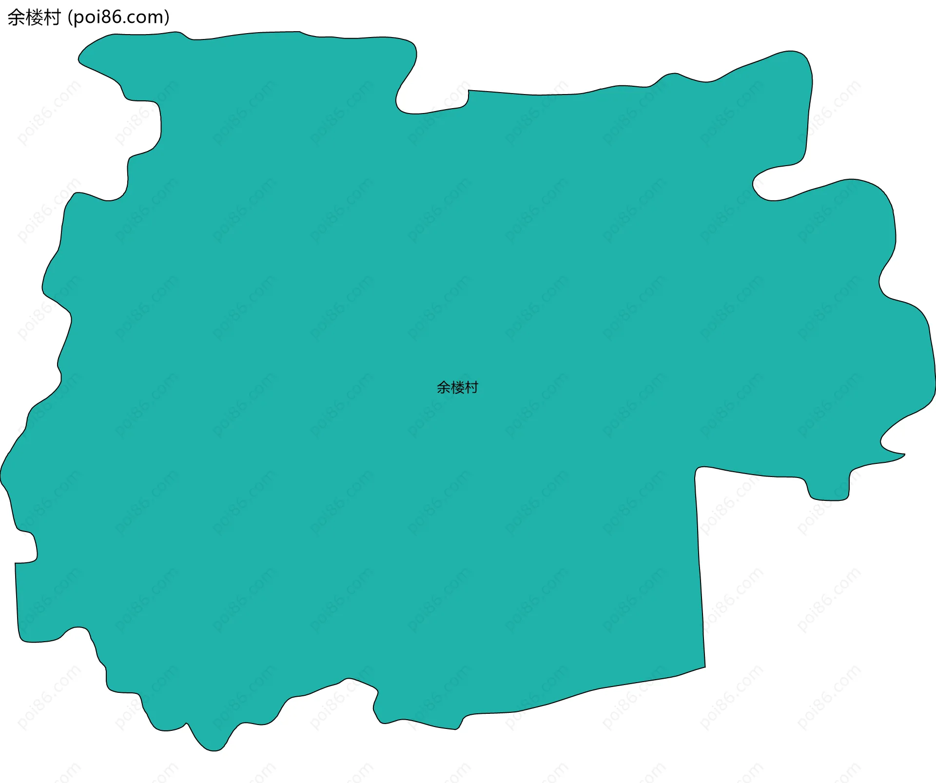 余楼村边界地图