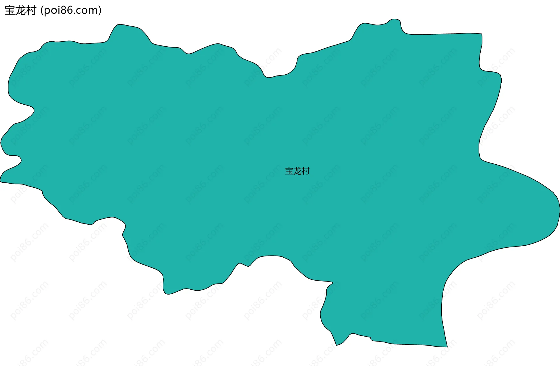 宝龙村边界地图