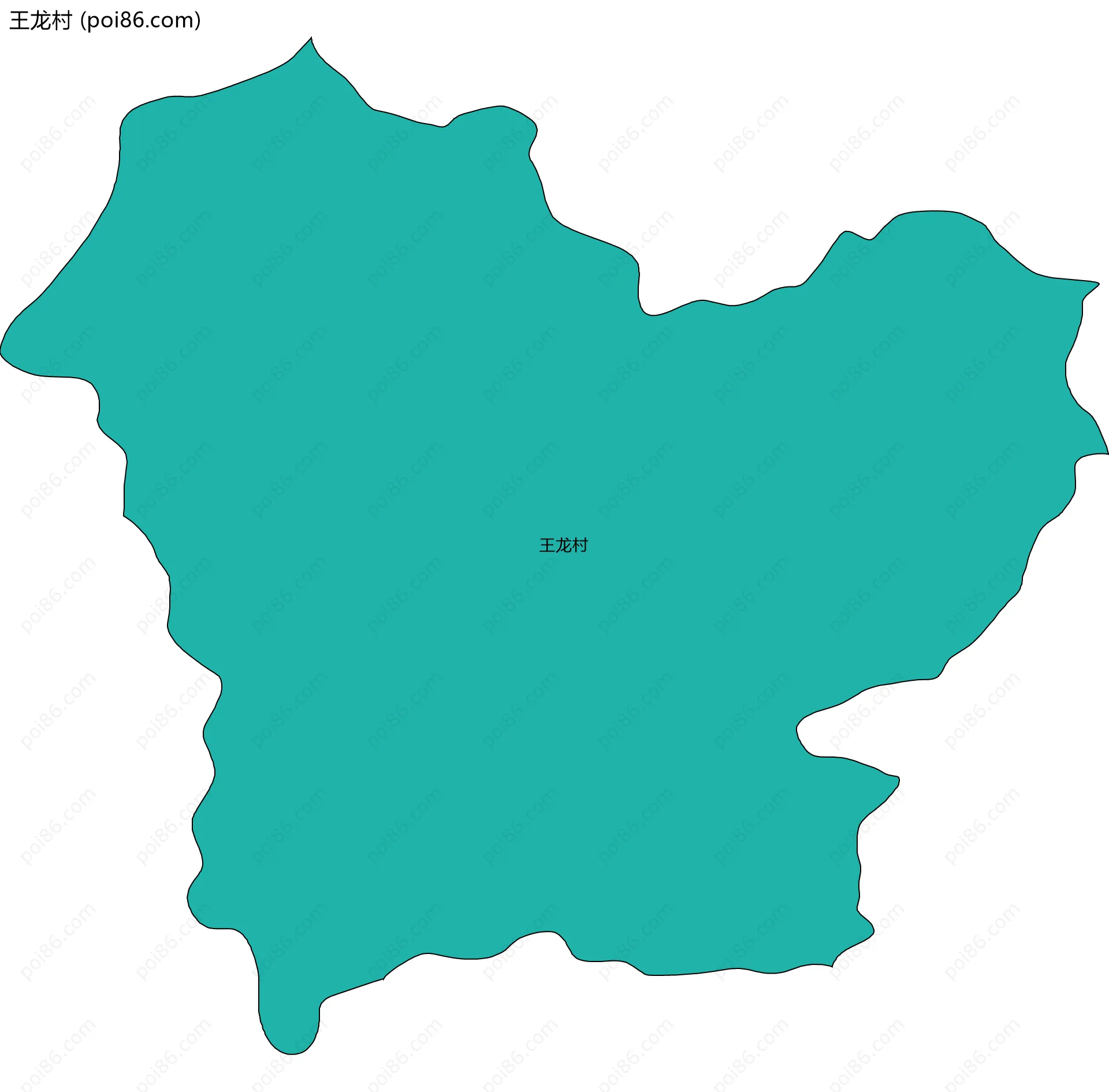 王龙村边界地图