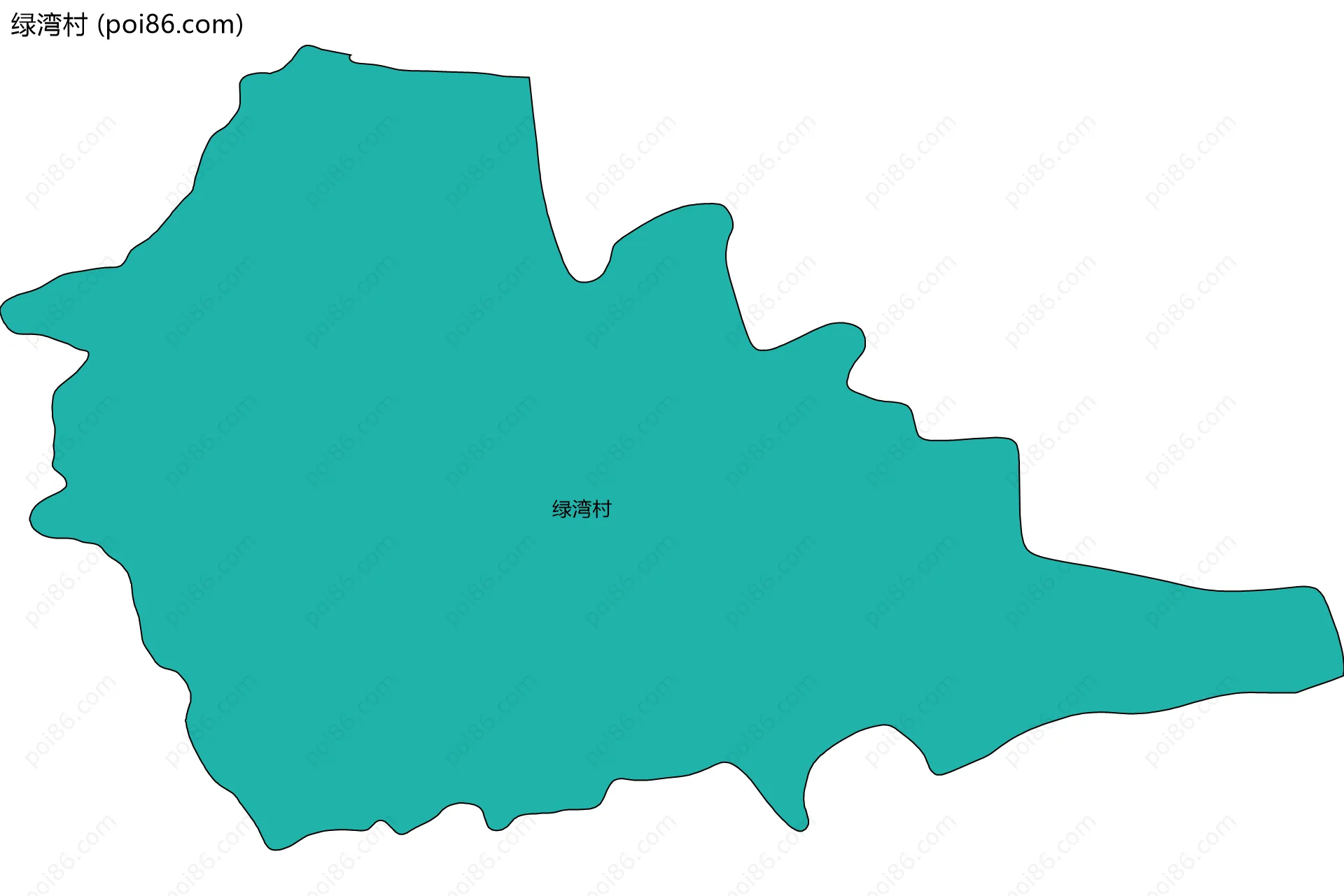 绿湾村边界地图
