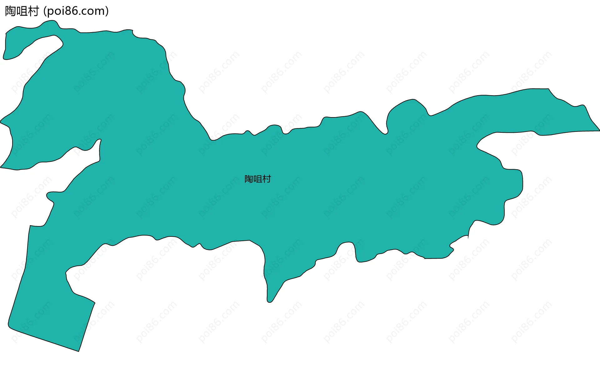 陶咀村边界地图