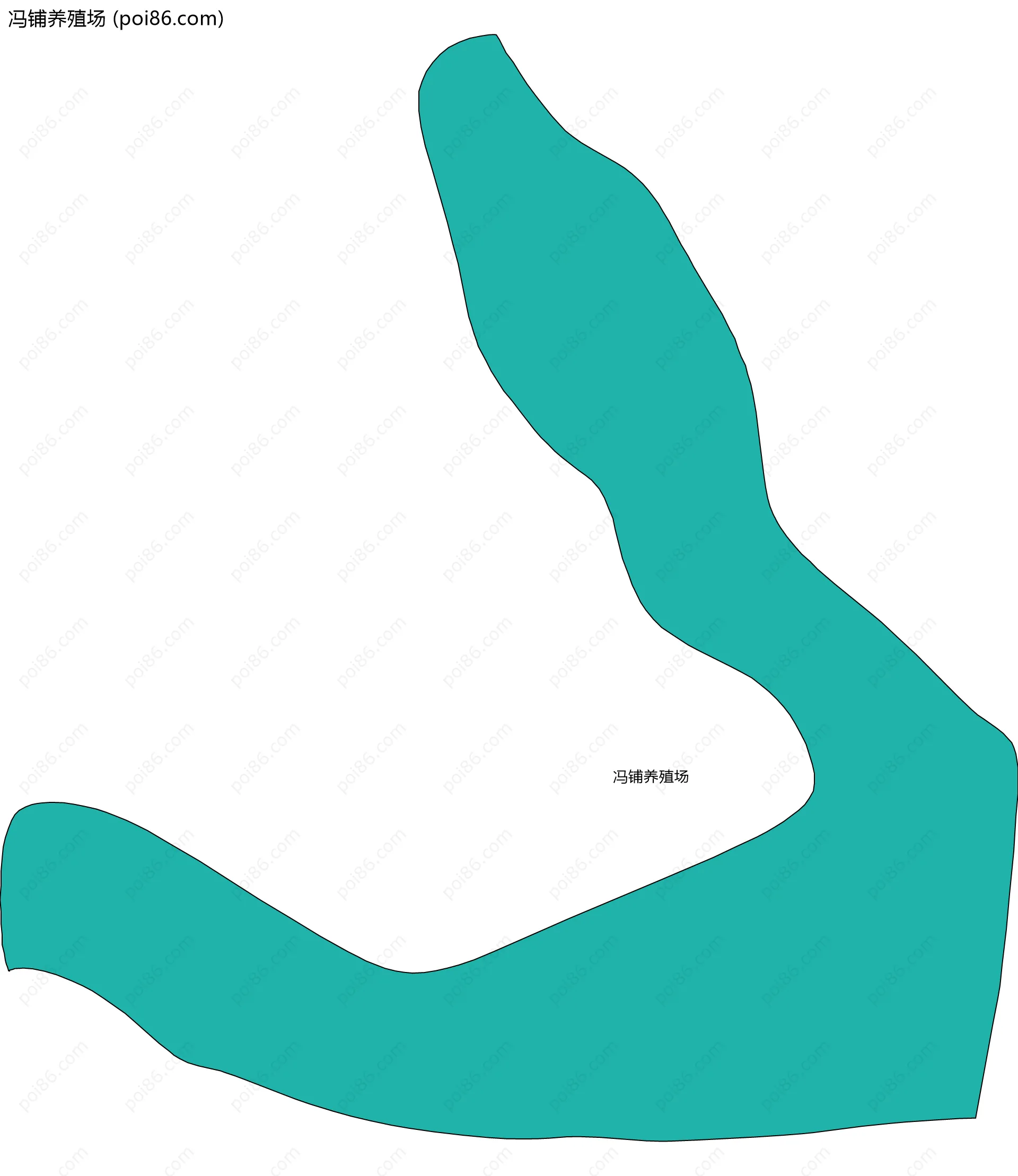 冯铺养殖场边界地图