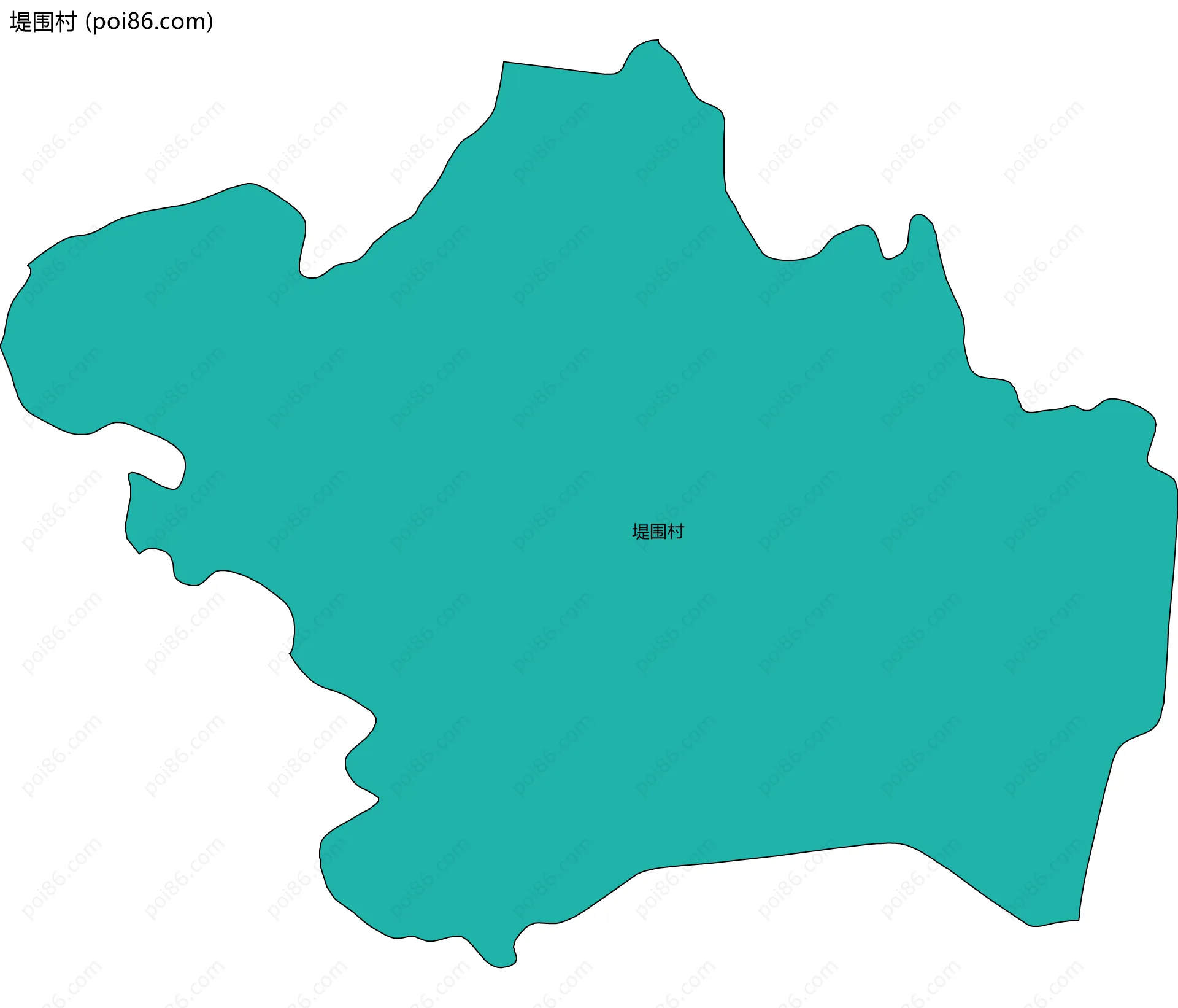 堤围村边界地图