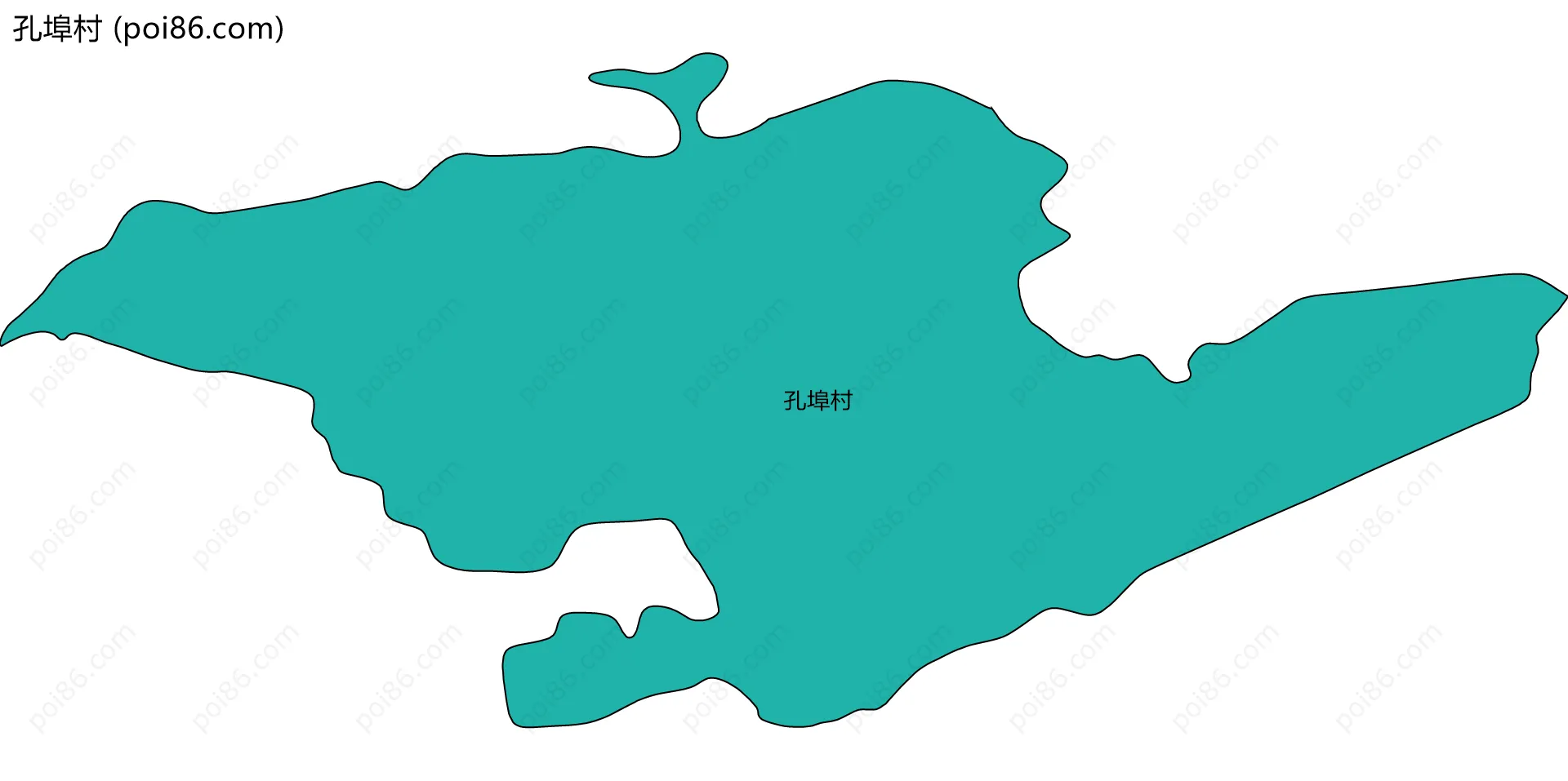 孔埠村边界地图