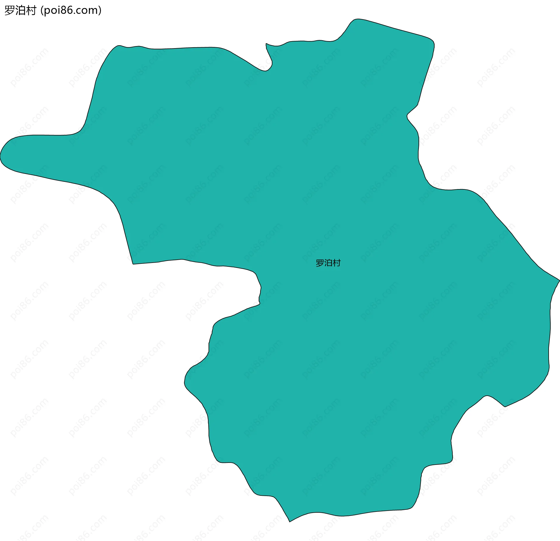 罗泊村边界地图