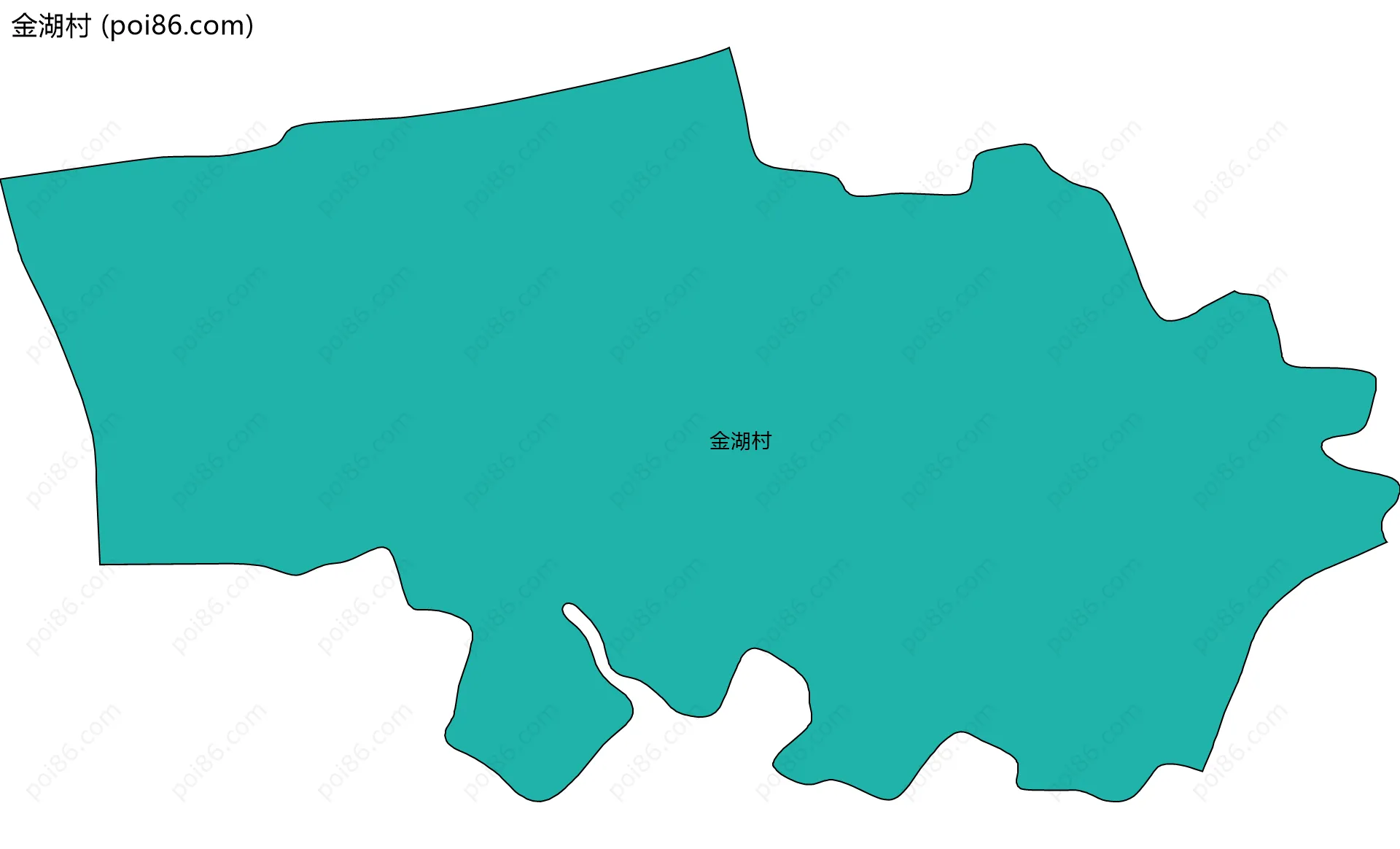 金湖村边界地图