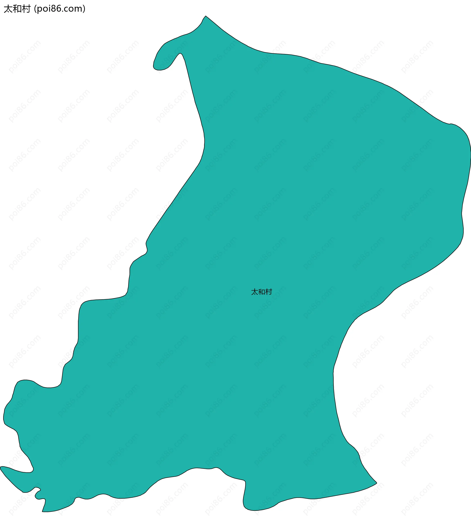 太和村边界地图