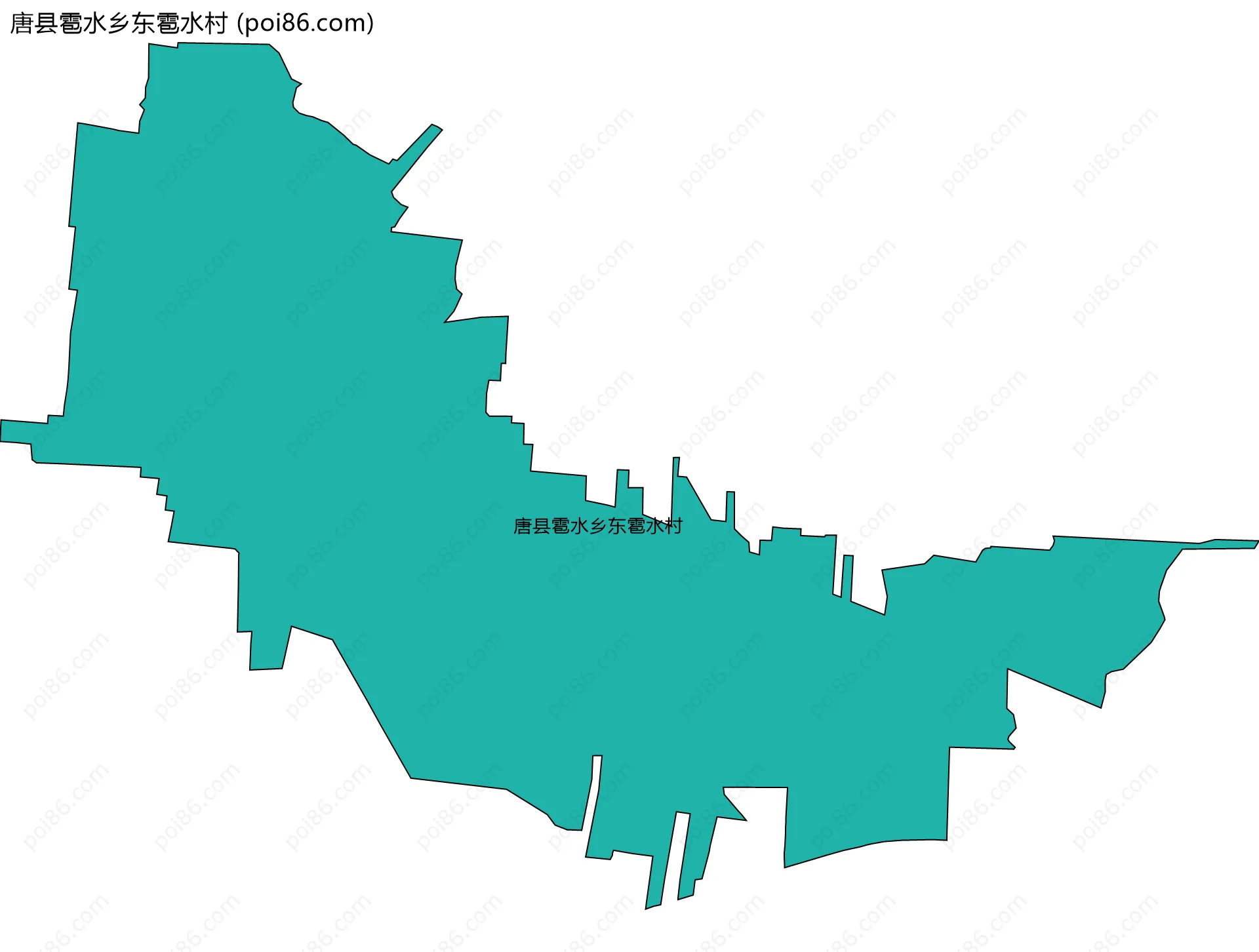 唐县雹水乡东雹水村边界地图