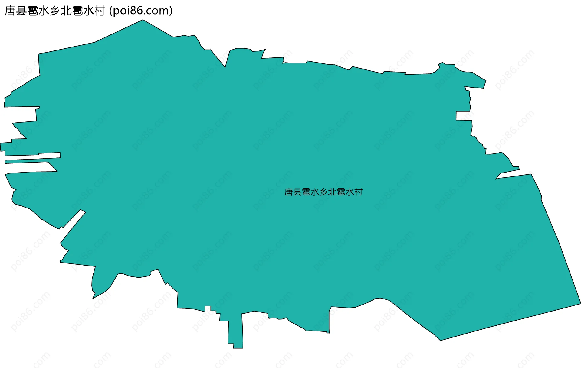 唐县雹水乡北雹水村边界地图