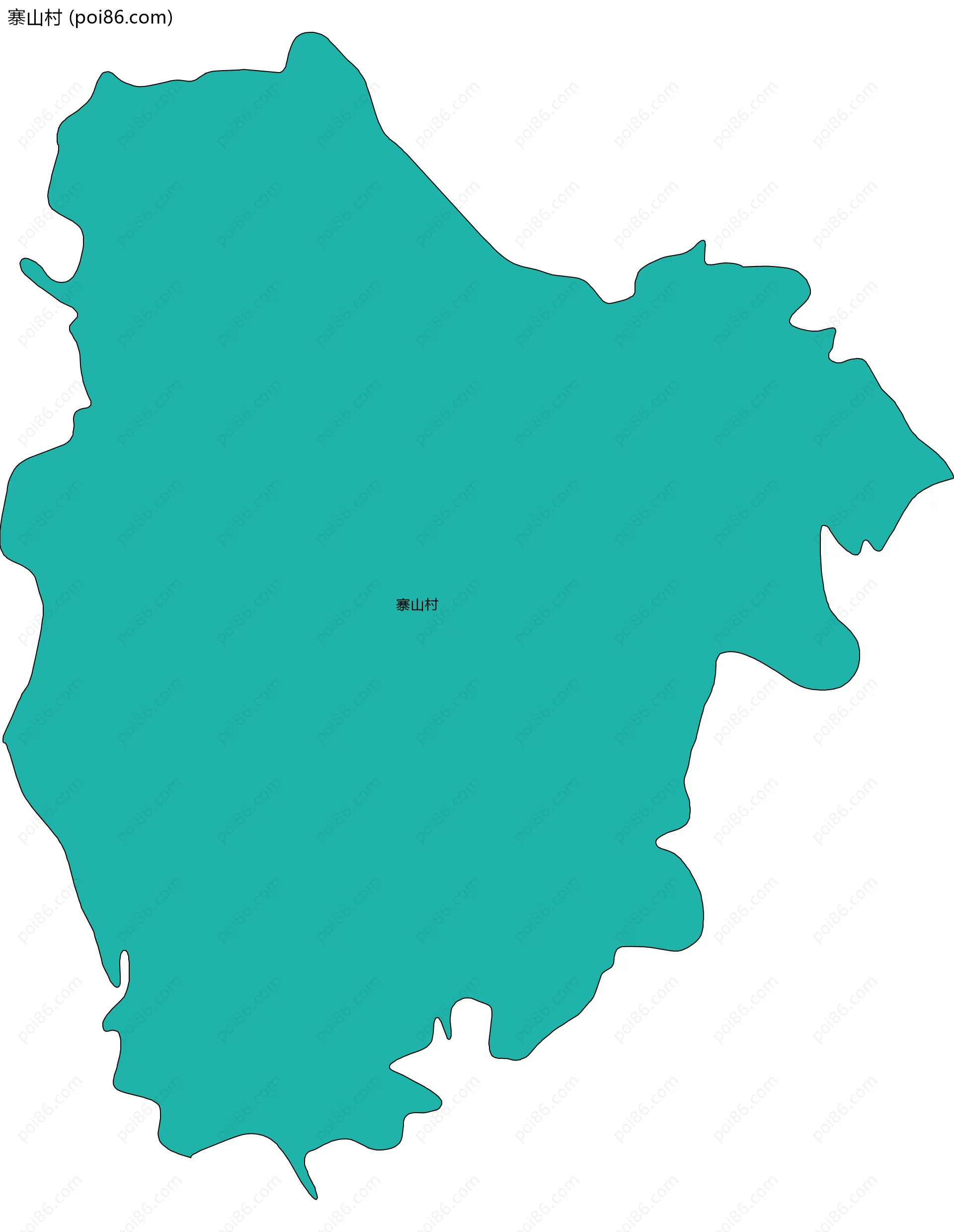 寨山村边界地图