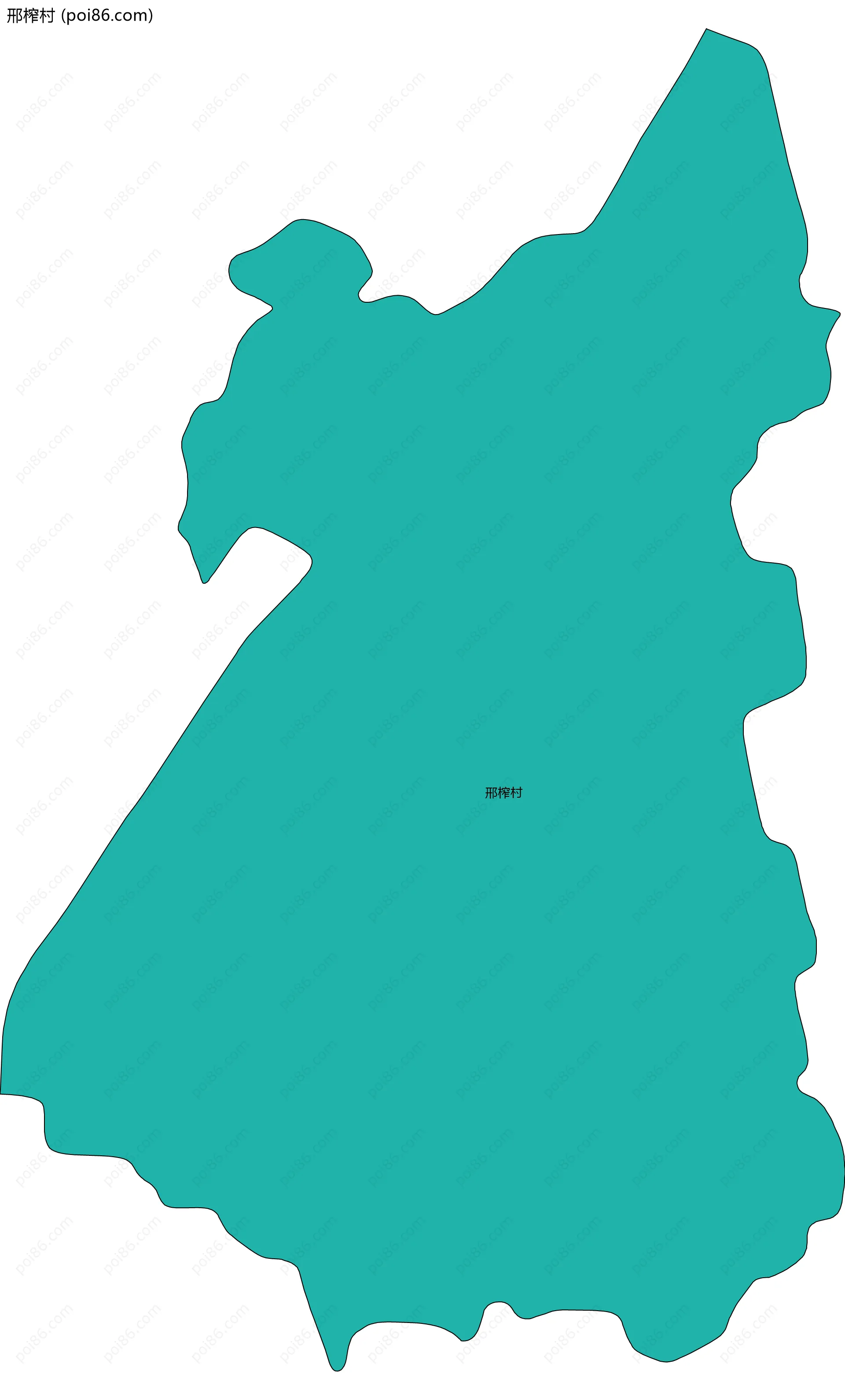 邢榨村边界地图