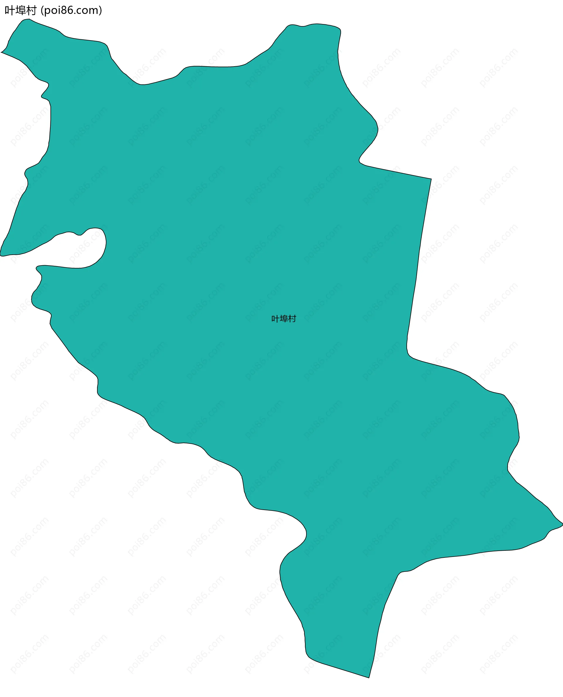 叶埠村边界地图