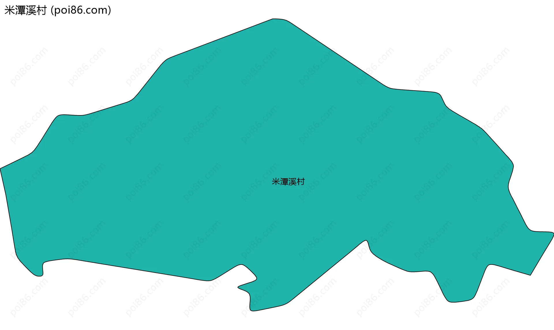 米潭溪村边界地图