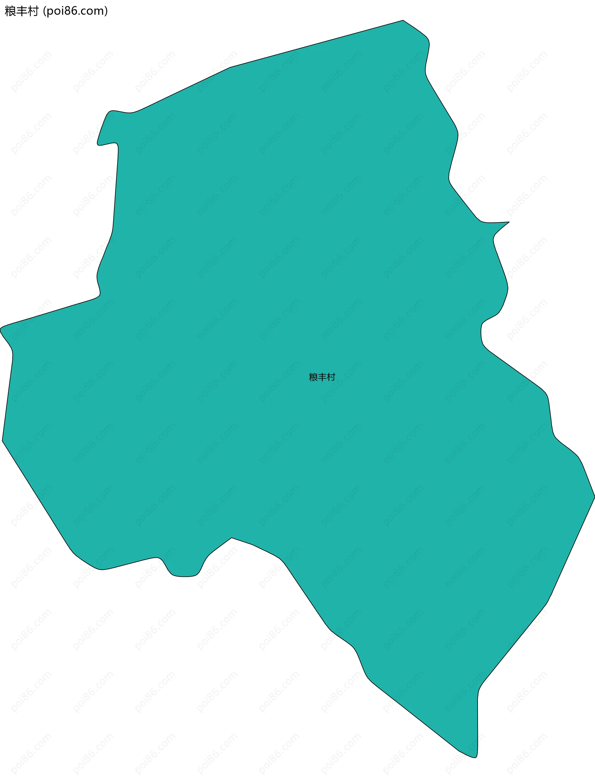 粮丰村边界地图