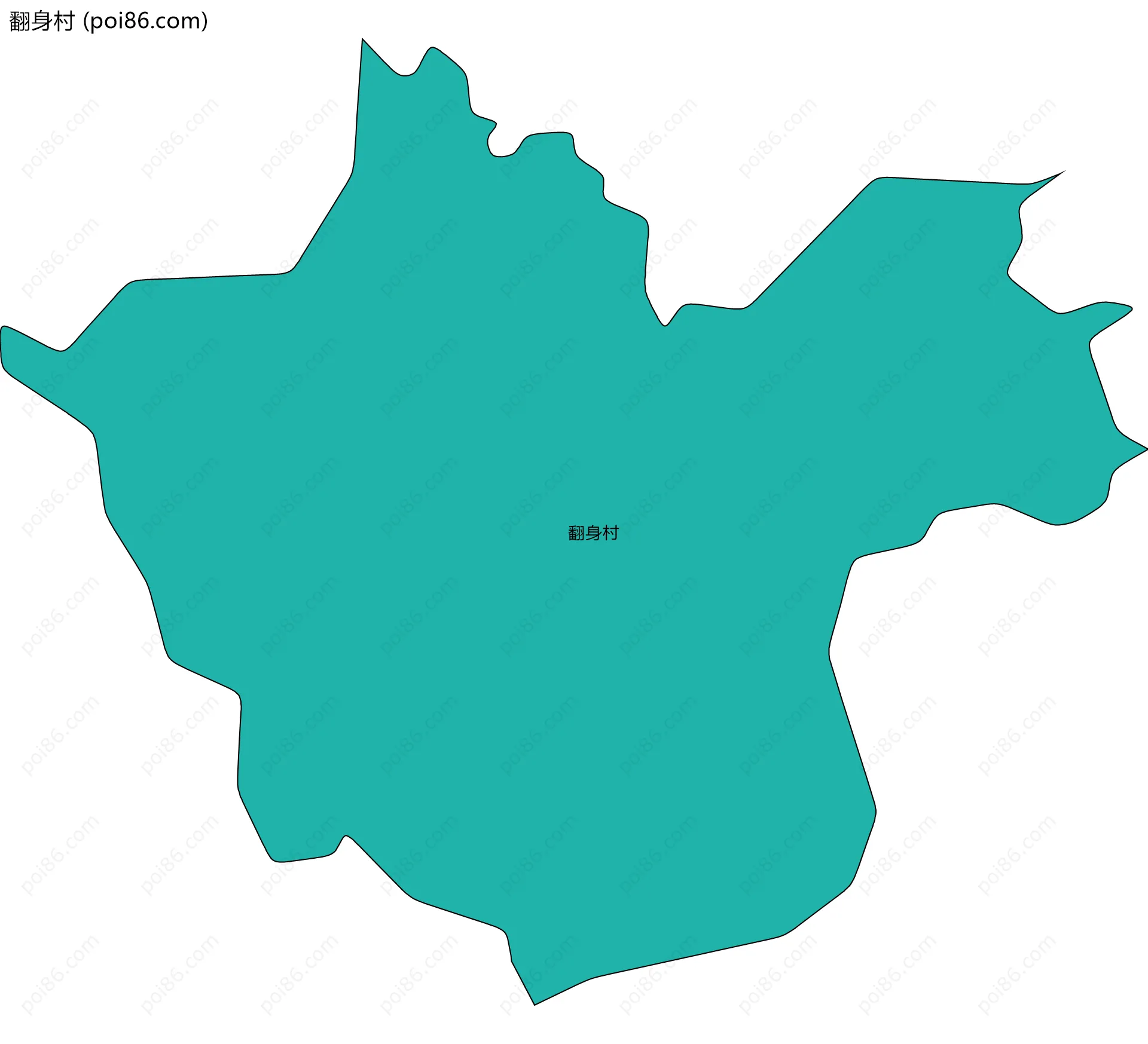 翻身村边界地图