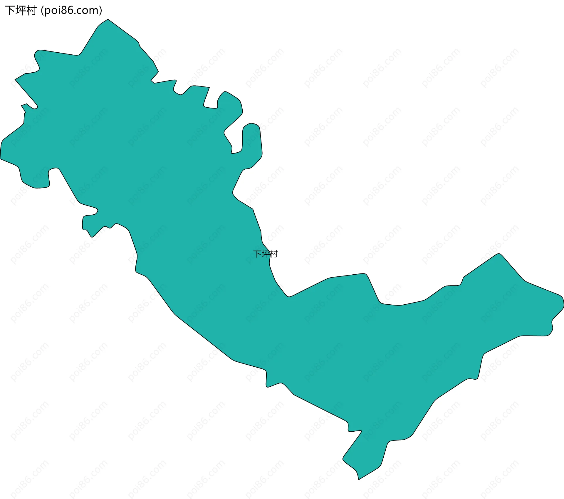 下坪村边界地图