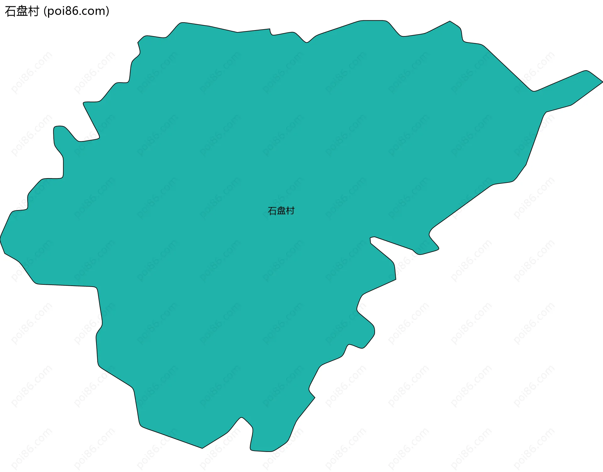 石盘村边界地图