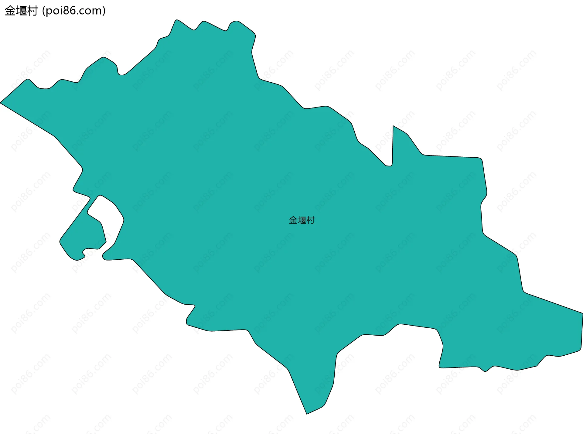 金堰村边界地图