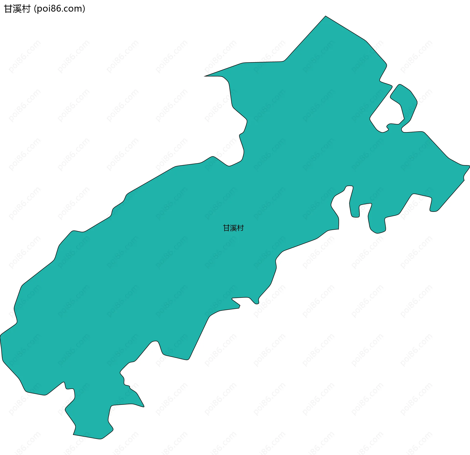 甘溪村边界地图